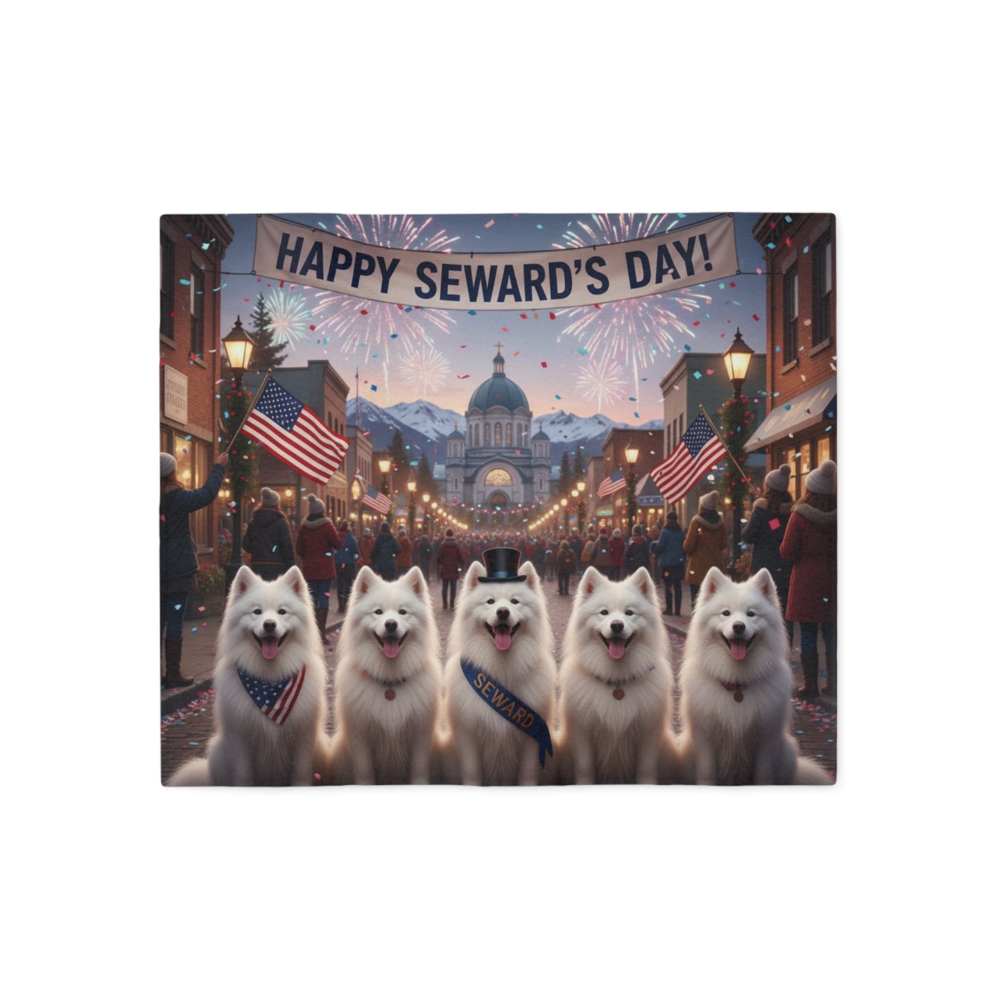 Happy Seward's Day Blanket