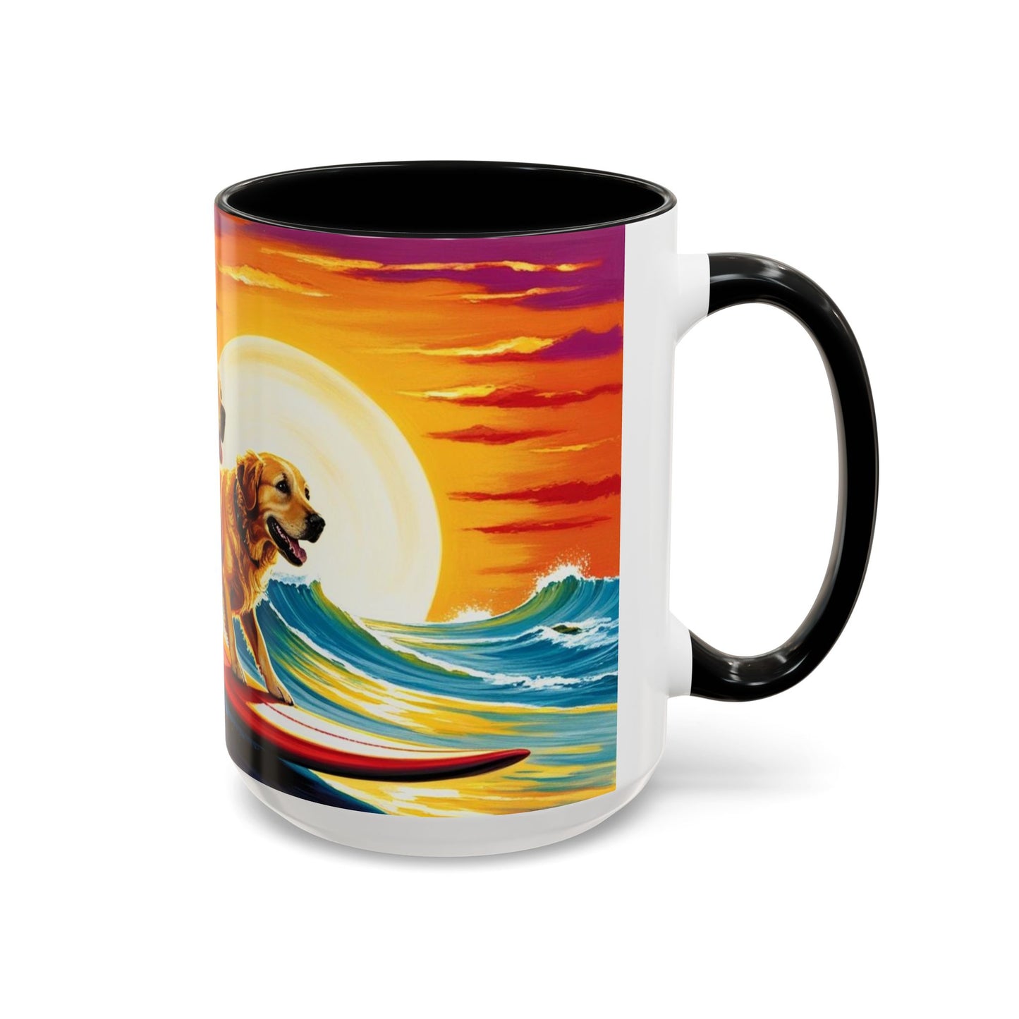 Taza de café con detalles de Surf Dogs: el regalo perfecto para los amantes de los perros