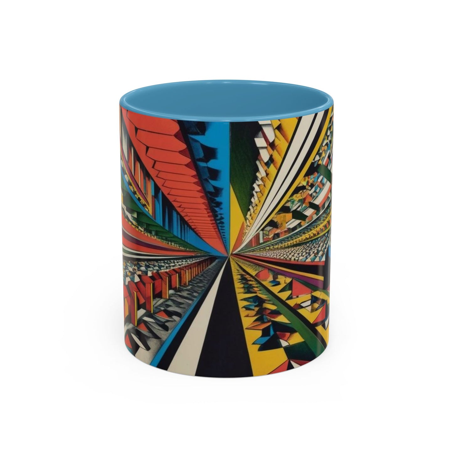 Optical Illusion Accent Mug – Ceramic Coffee Cup