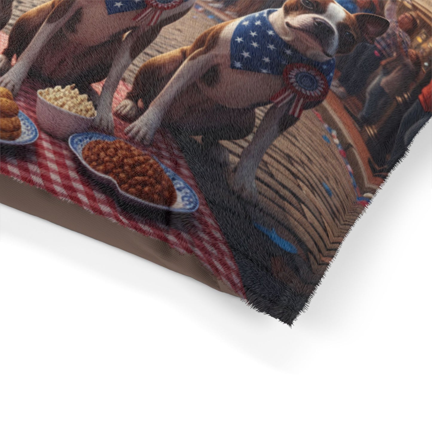 Patriot's Day Patriotic Dogs Pet Bed