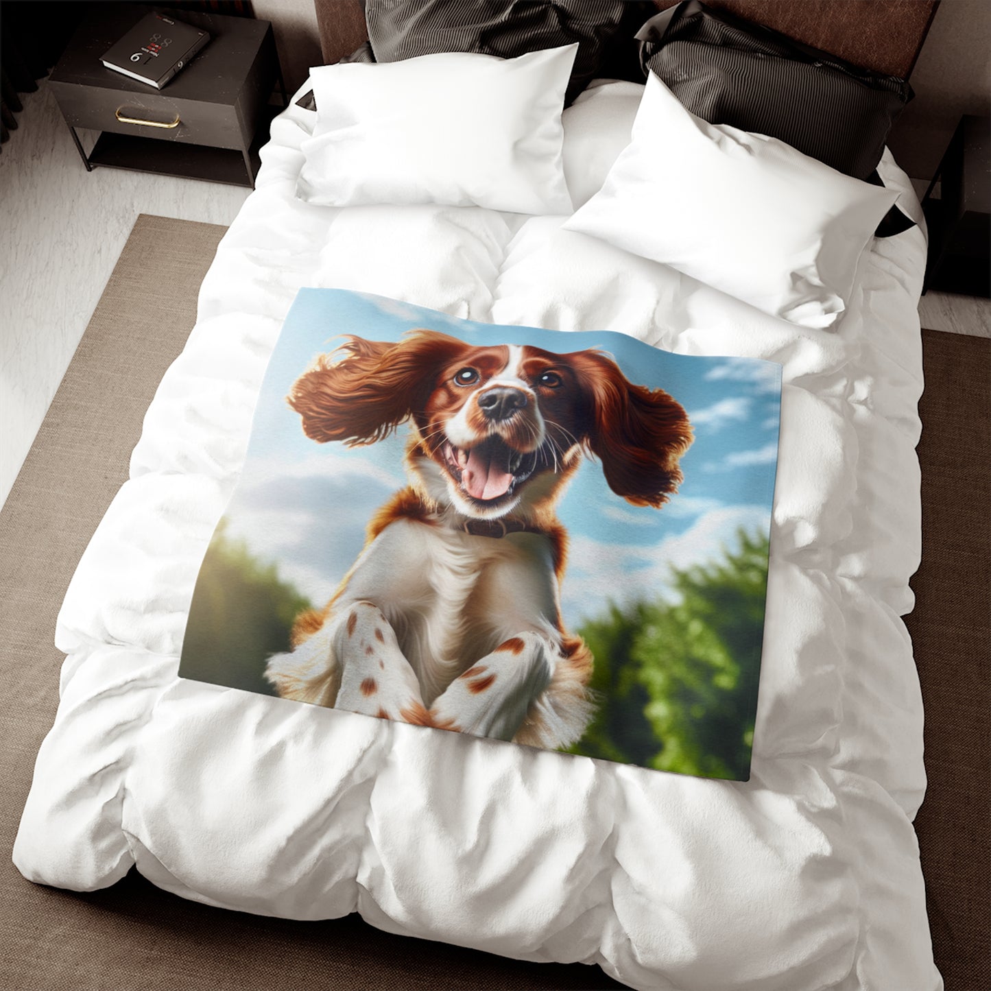 Welsh Springer Spaniel Sweatshirt Blanket