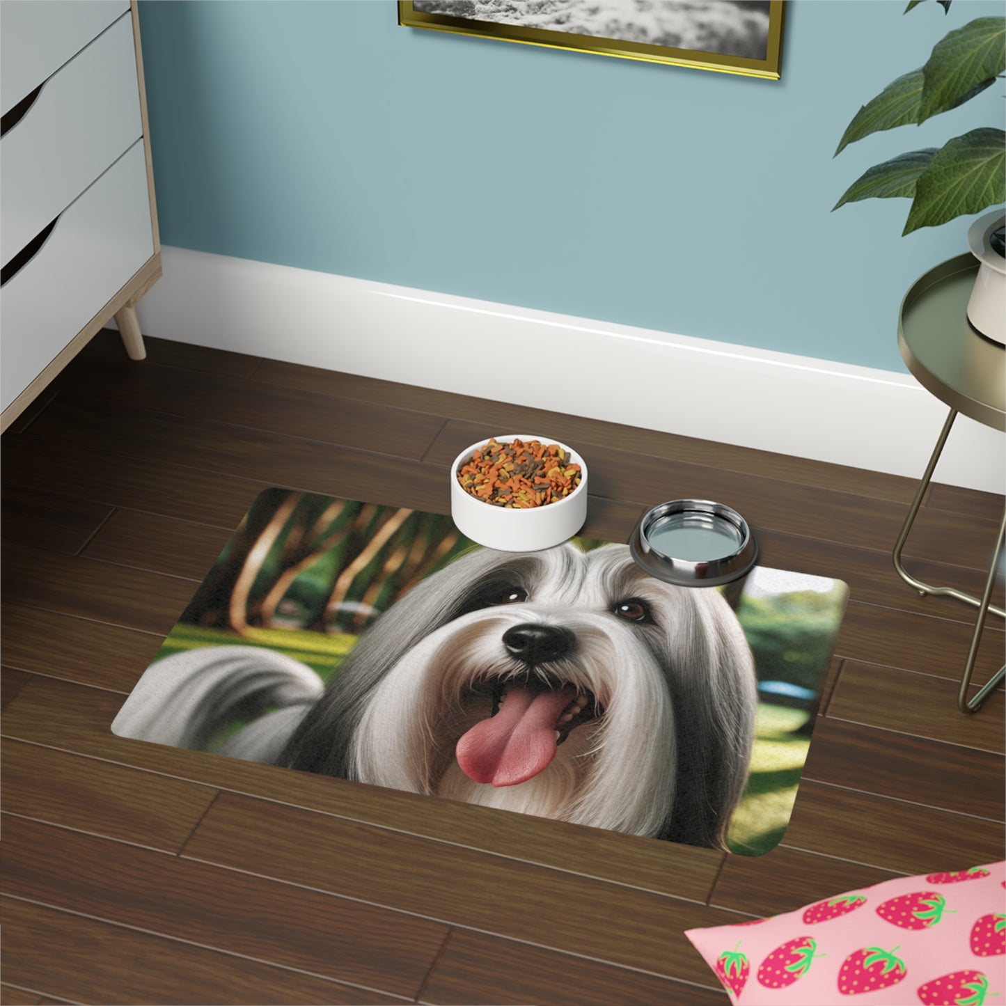 Pet Food Mat (12x18) - Tibetan Terrier