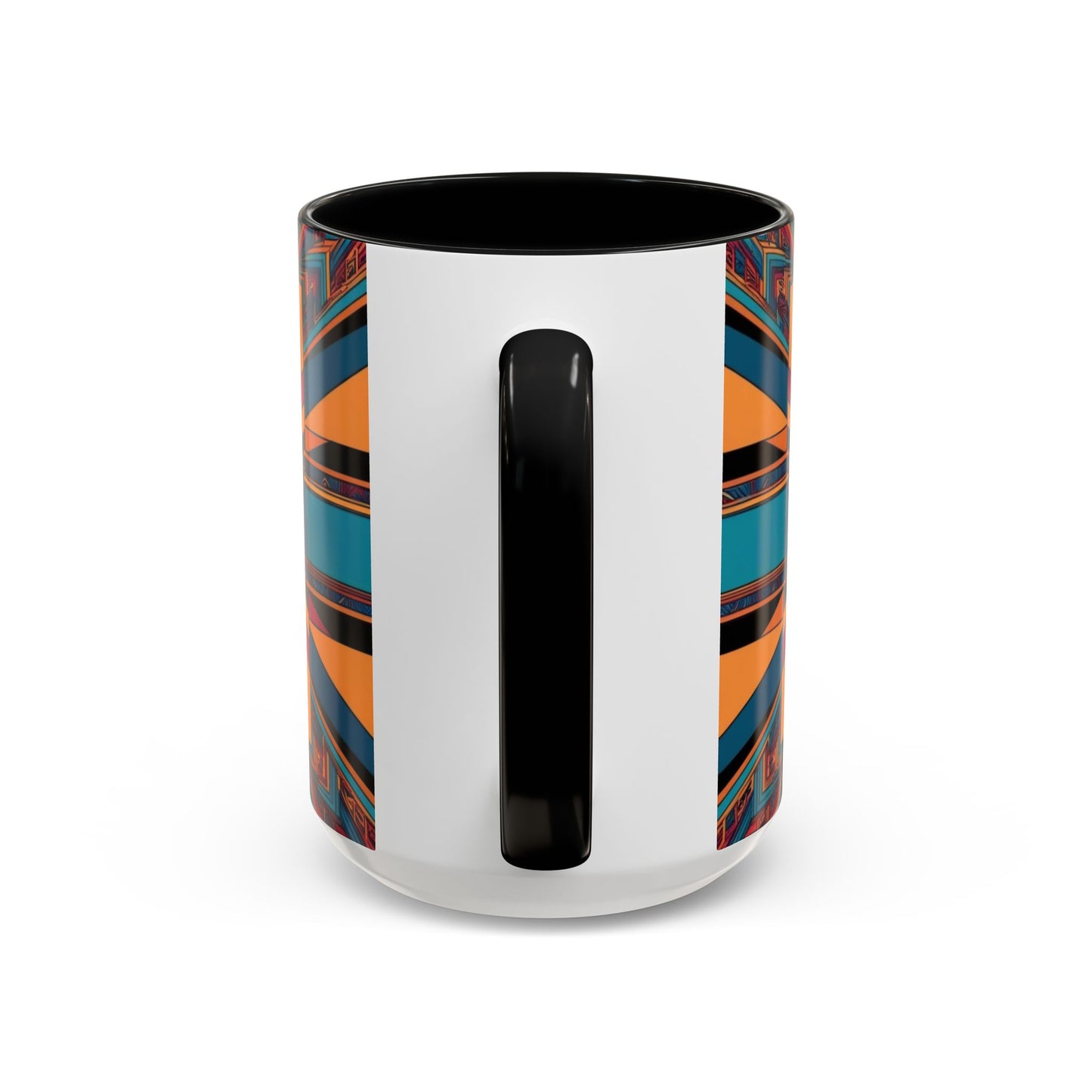 Optical Illusion Accent Mug – Ceramic Coffee Cup