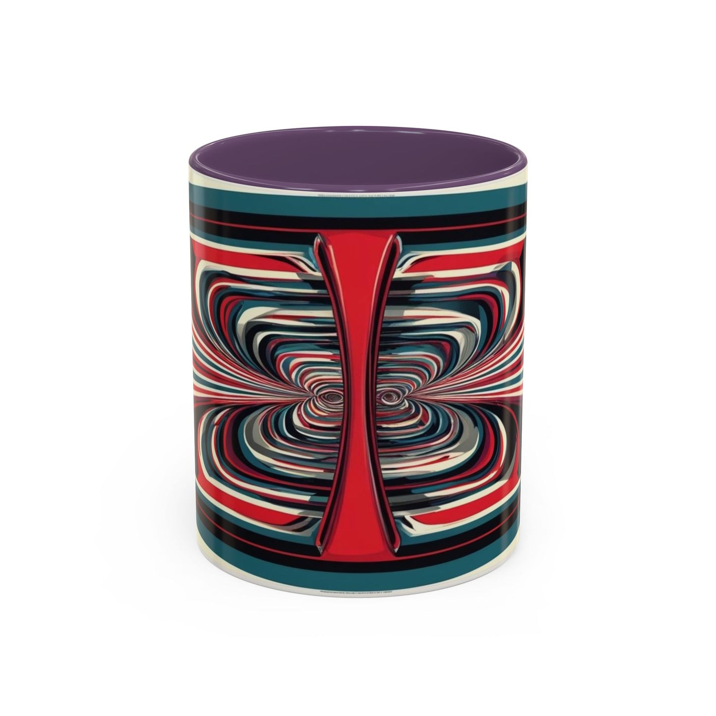 Optical Illusion Accent Mug – Ceramic Coffee Cup