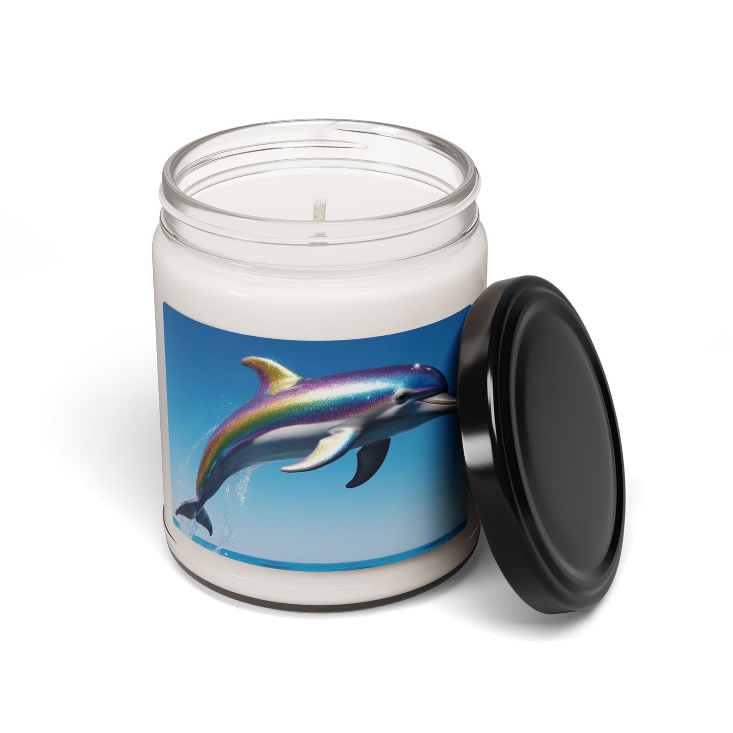 Rainbow Dolphin- Scented Soy Candle, 9oz