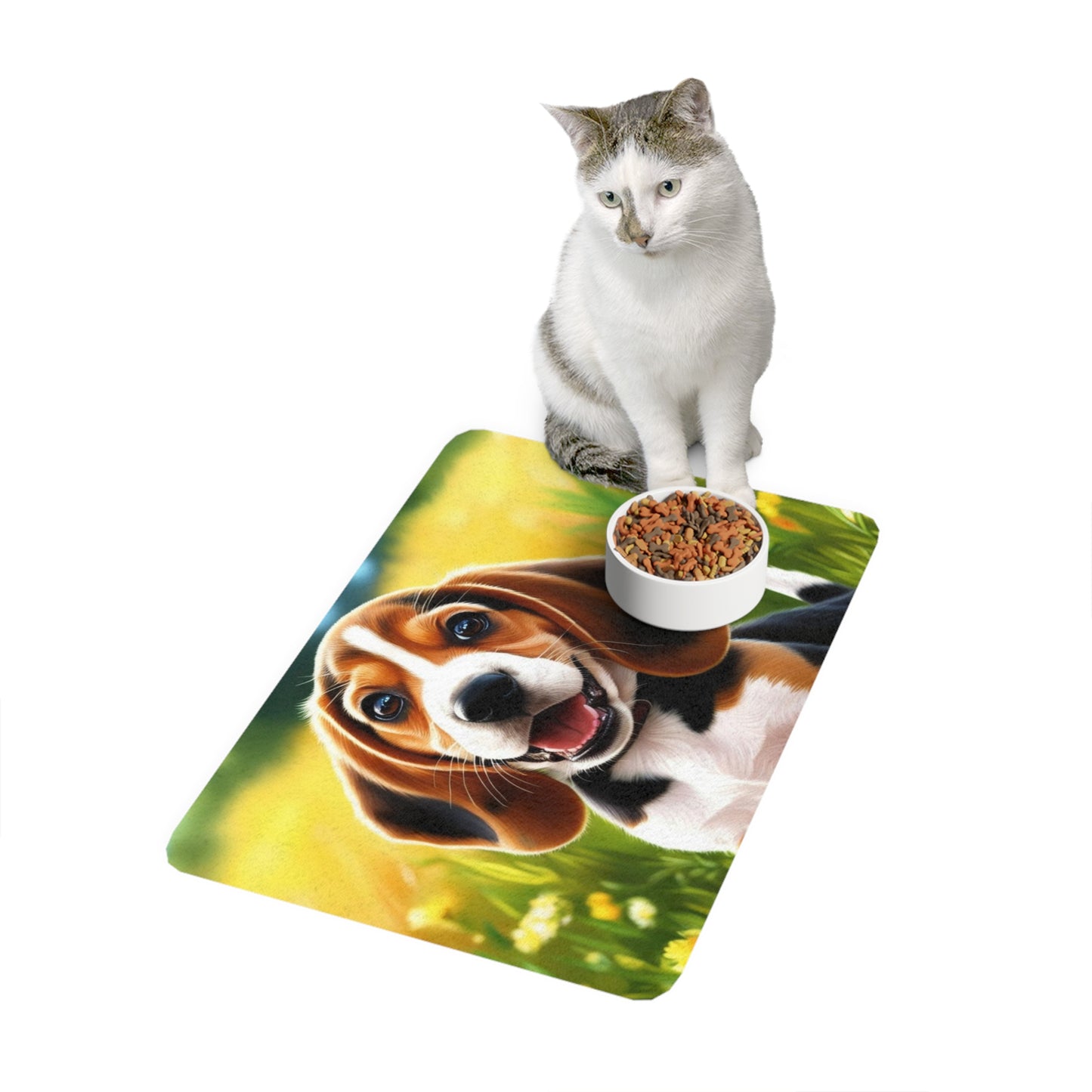 Pet Food Mat (12x18) - Beagle