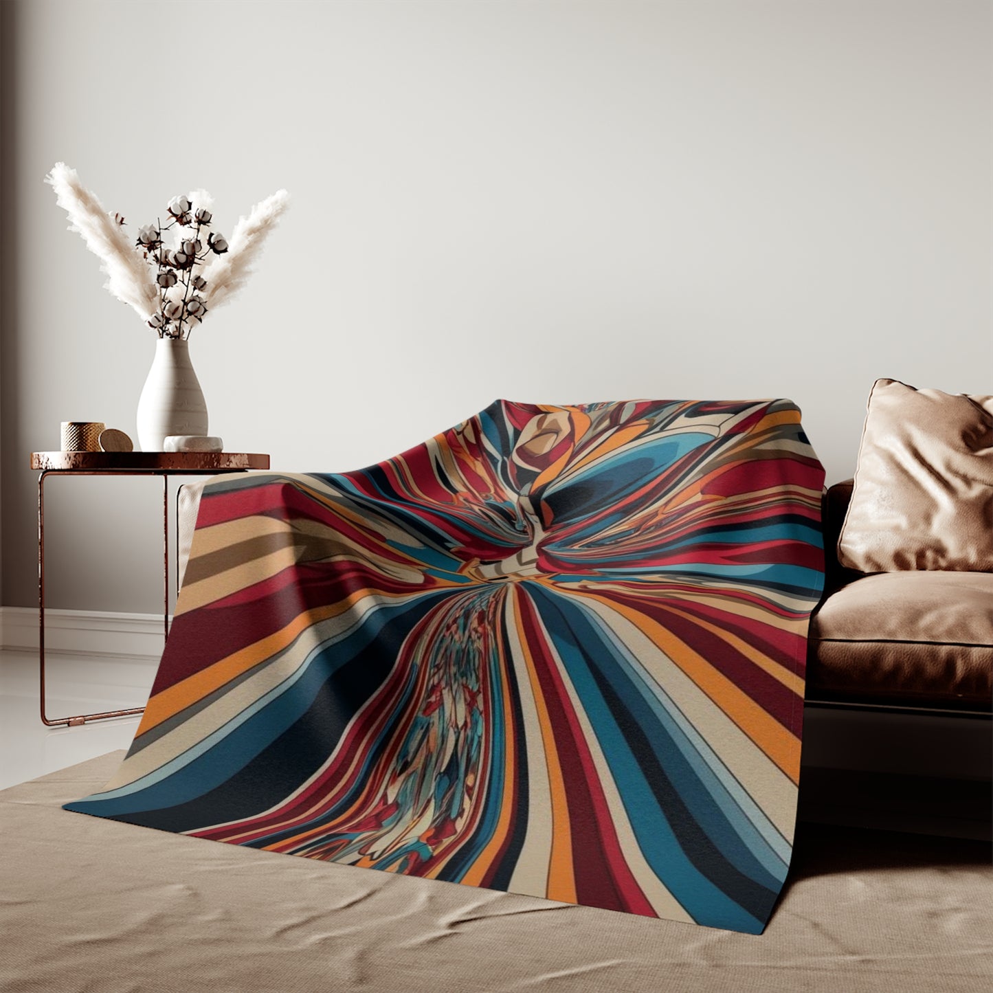 Sweat-shirt/couverture à illusion d'optique