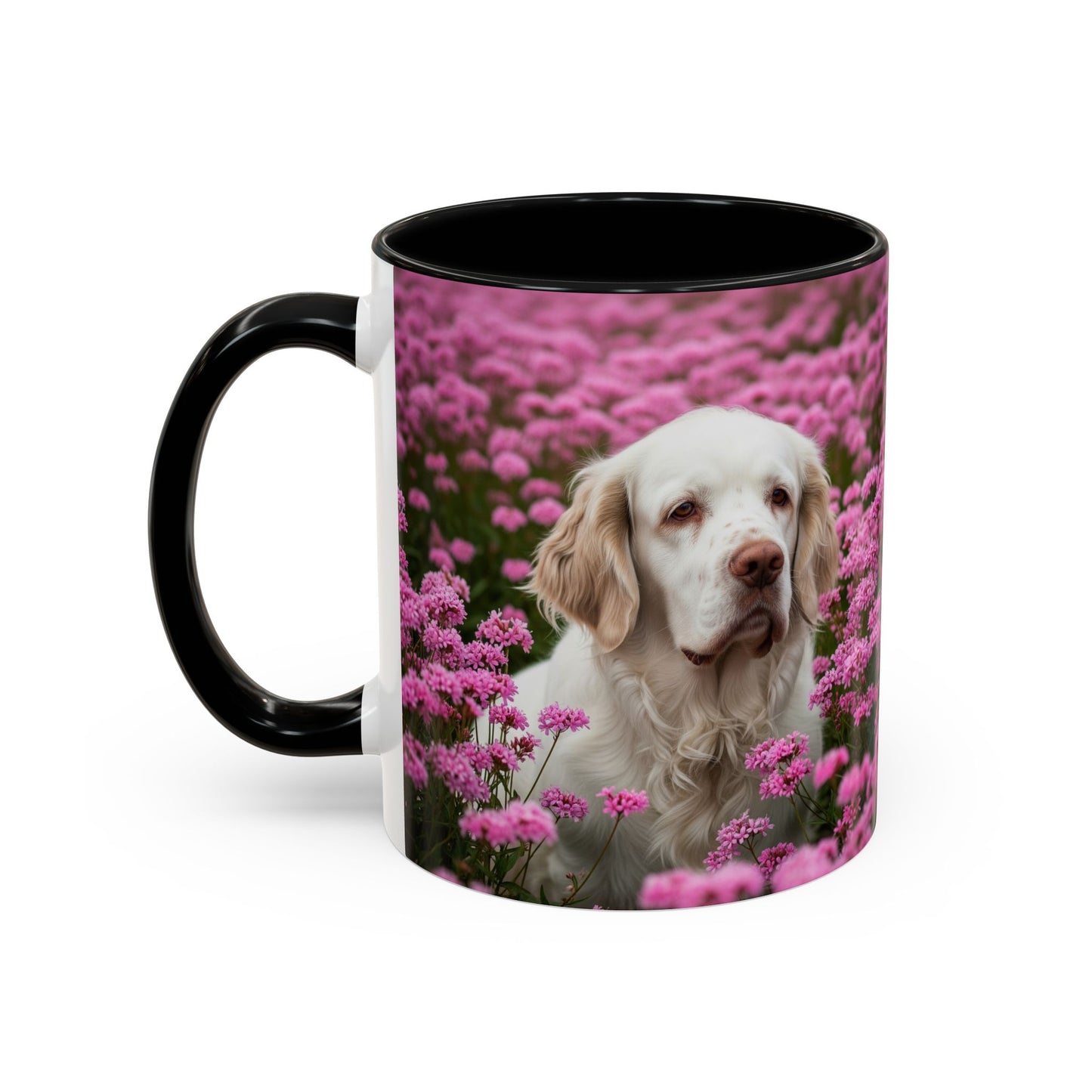 Clumber Spaniel Accent Coffee Mug - Perfect Gift for Dog Lovers