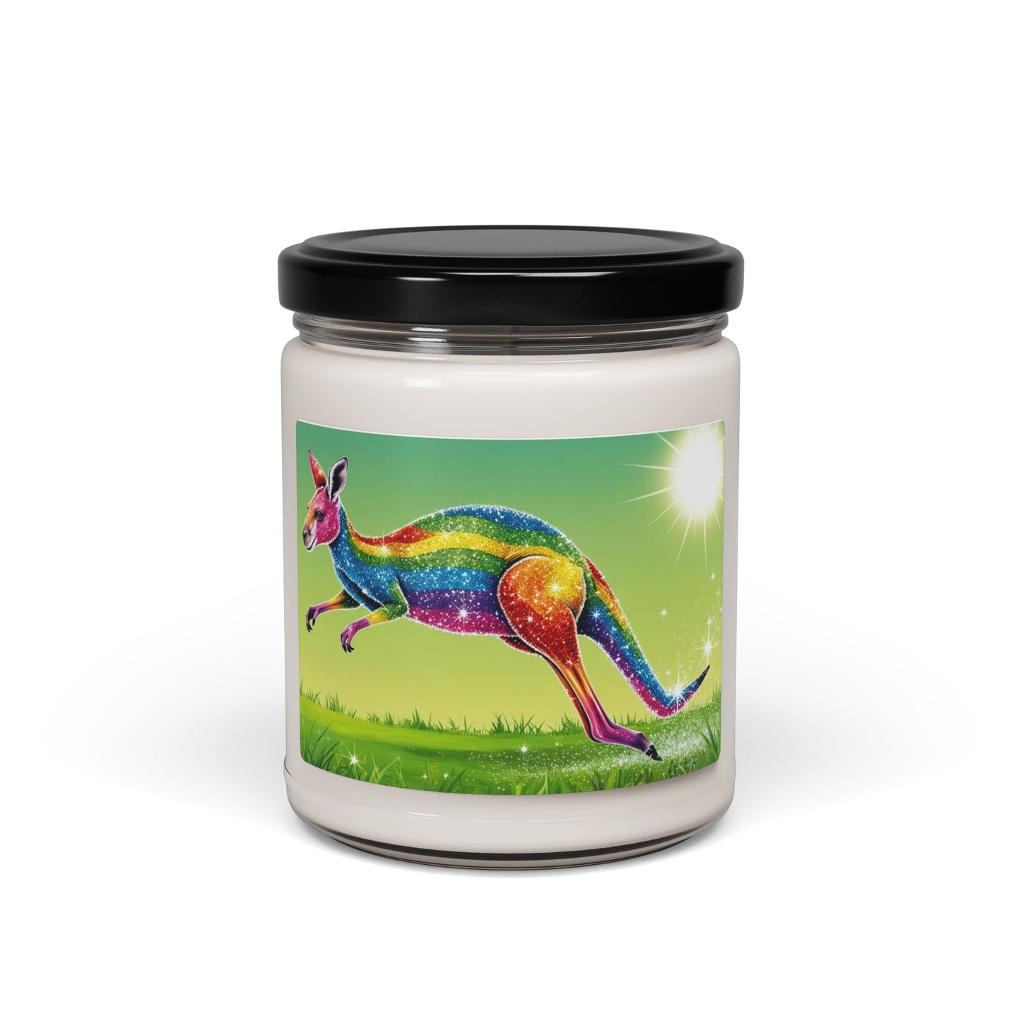 Rainbow Kangaroo- Scented Soy Candle, 9oz