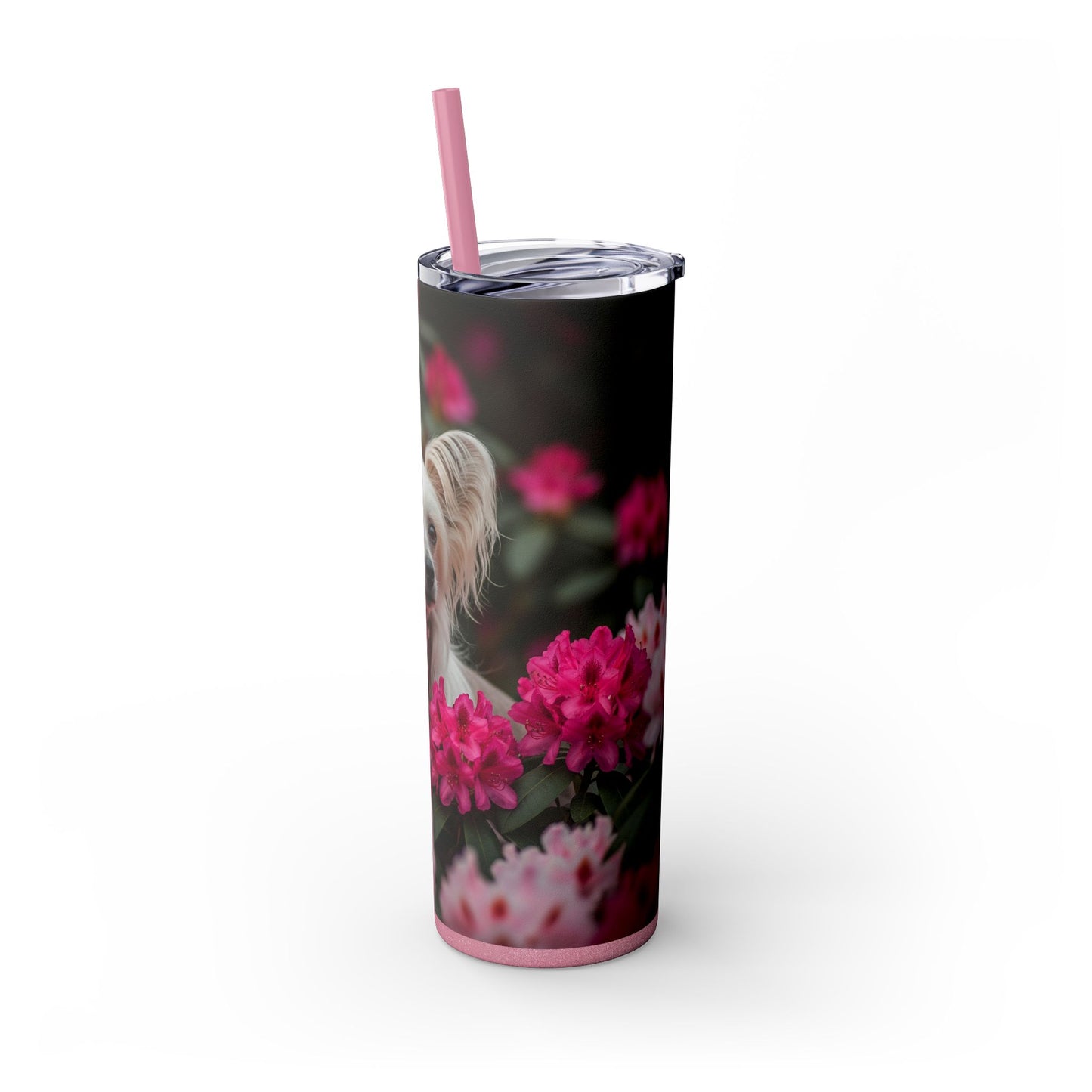 Skinny Tumbler with Straw – 20 oz Stainless Steel Cup