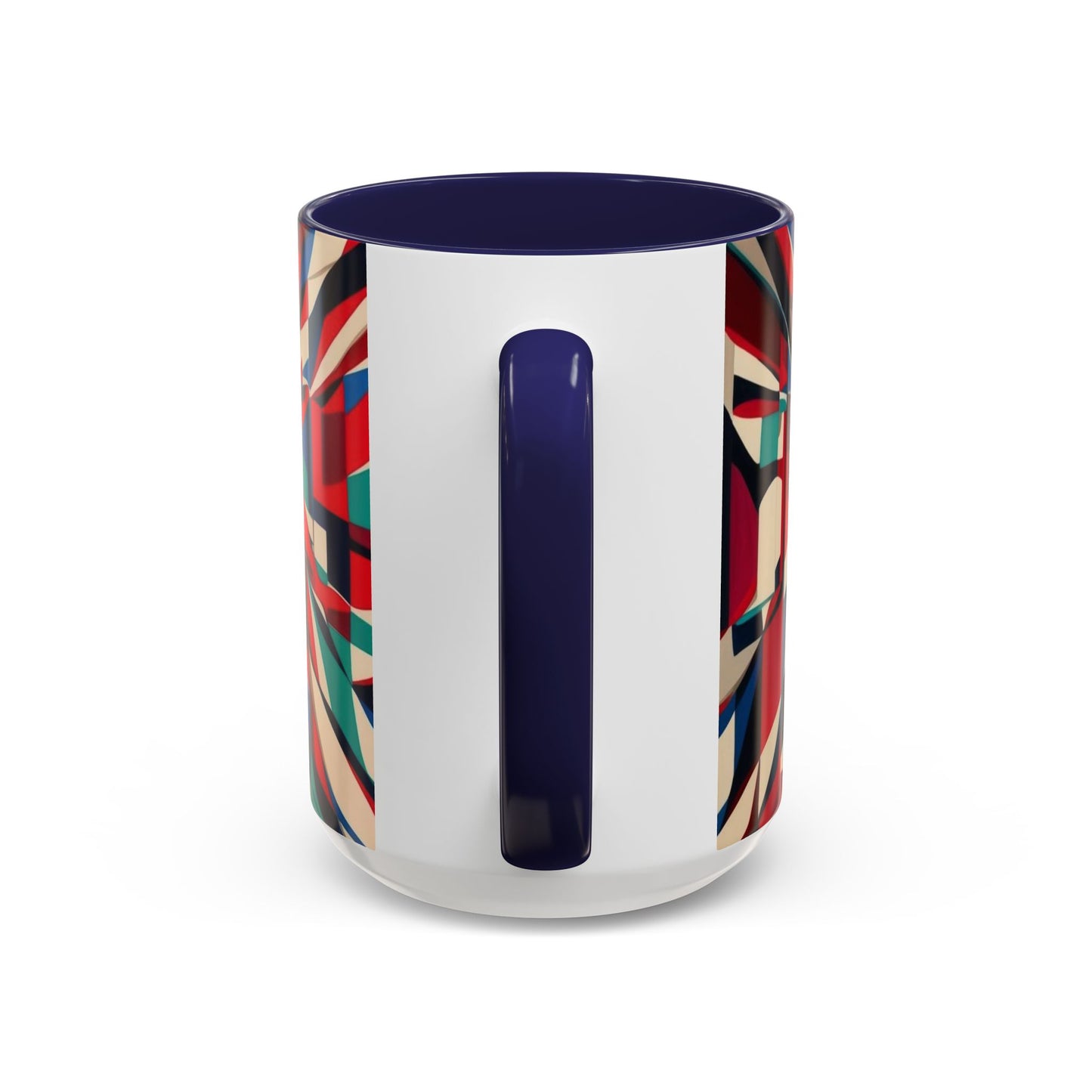 Optical Illusion Accent Mug – Ceramic Coffee Cup