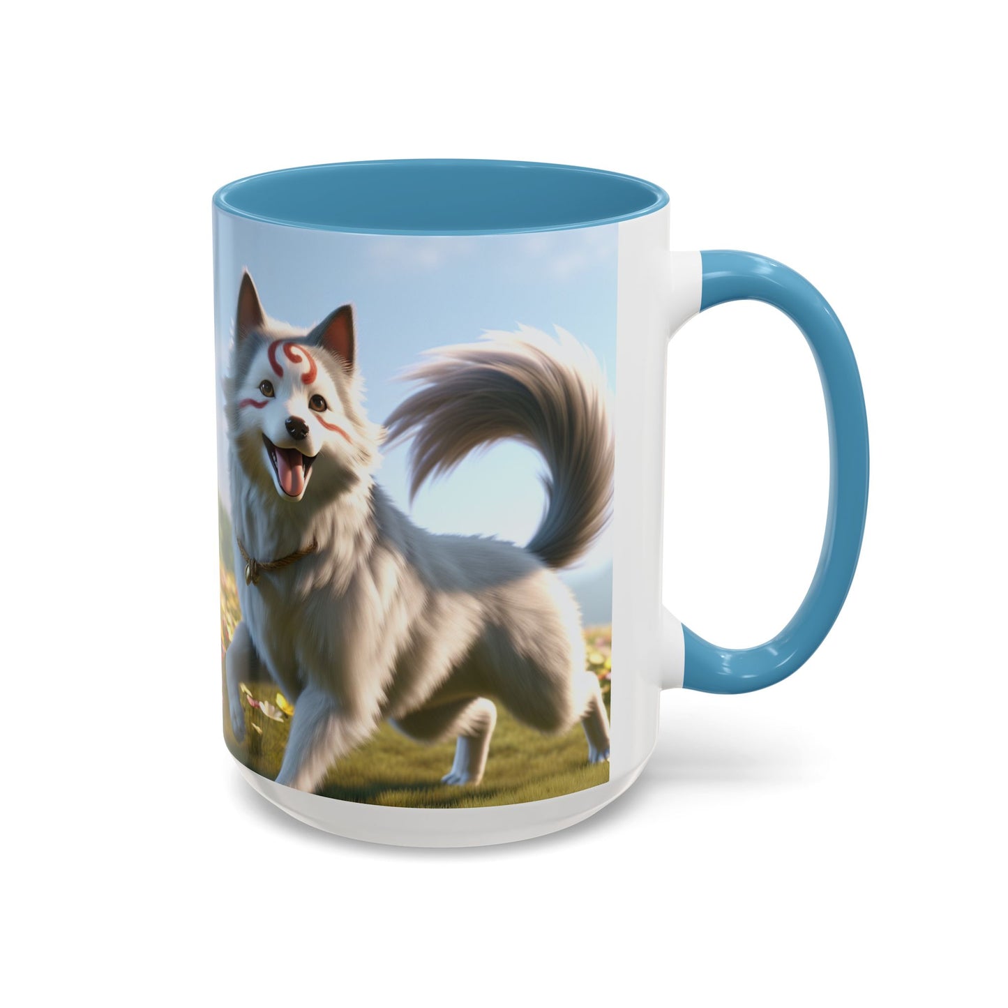 Cadabomb Okami Accent Coffee Mug - Perfect Gift for Dog Lovers
