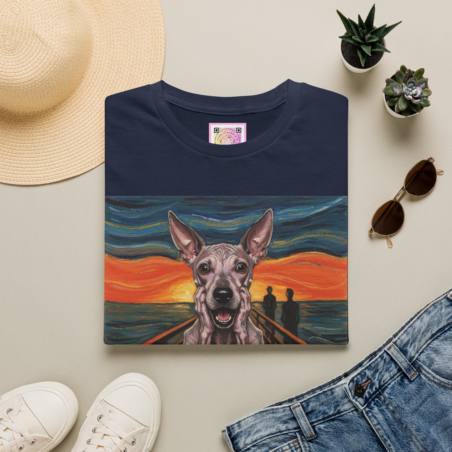 Canine Canvas Collection: Munch Homage Tee Shirt