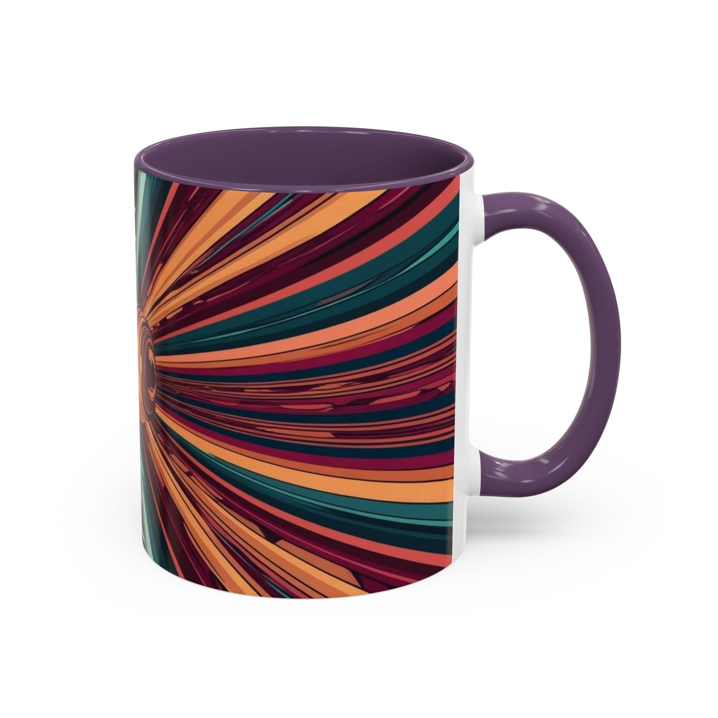 Optical Illusion Accent Mug – Ceramic Coffee Cup