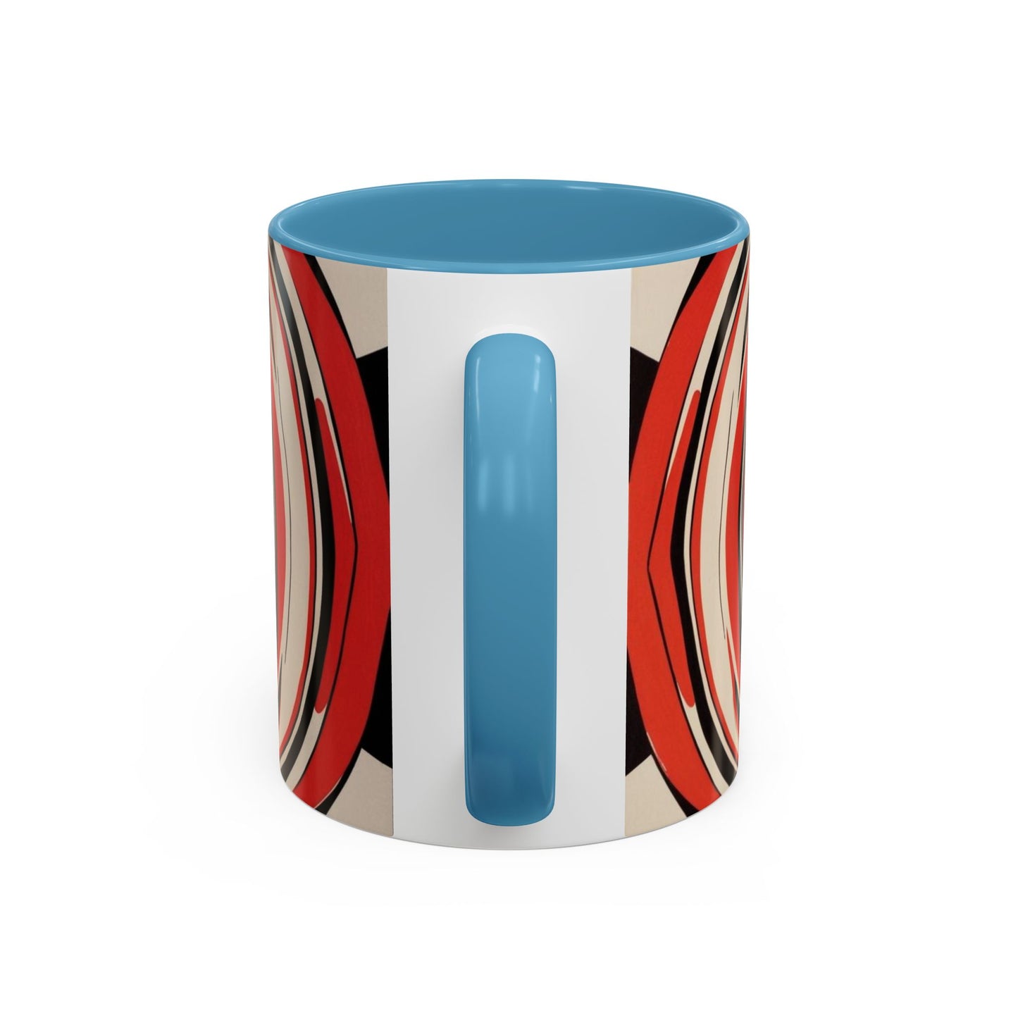 Optical Illusion Accent Mug – Ceramic Coffee Cup
