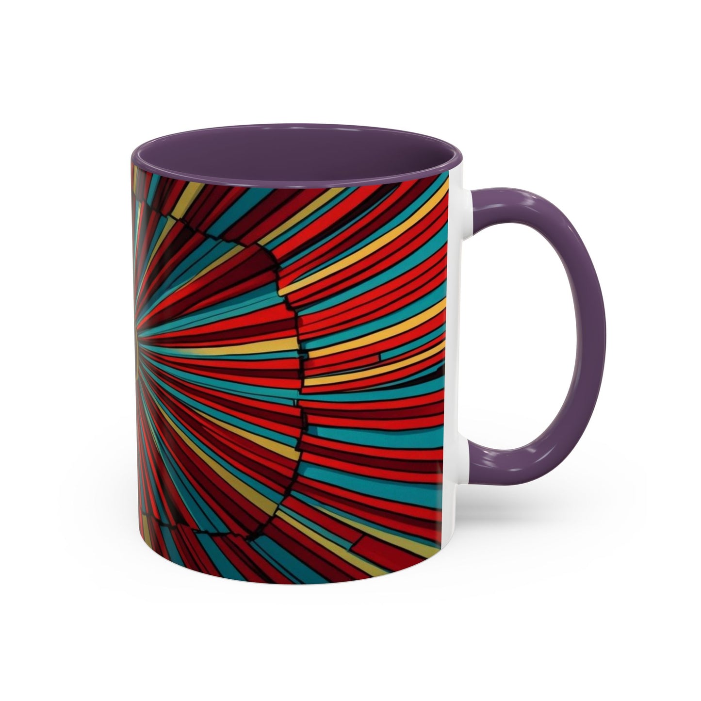 Optical Illusion Accent Mug – Ceramic Coffee Cup
