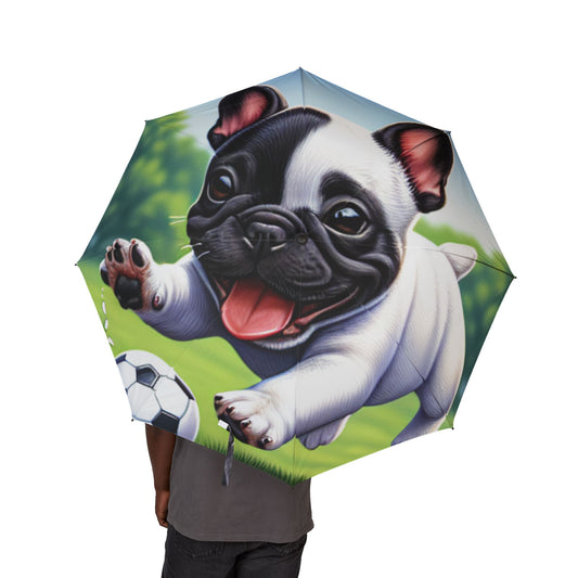 French Bulldog Semi-Automatic Foldable Umbrella