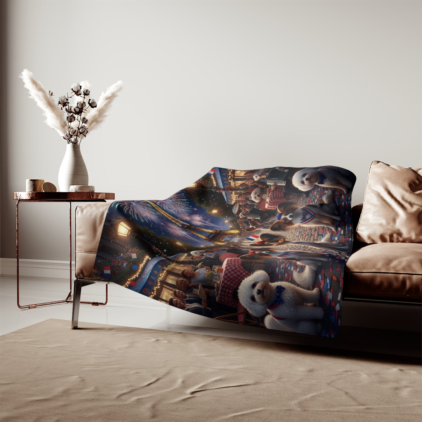 Poodle and Papillon Blanket