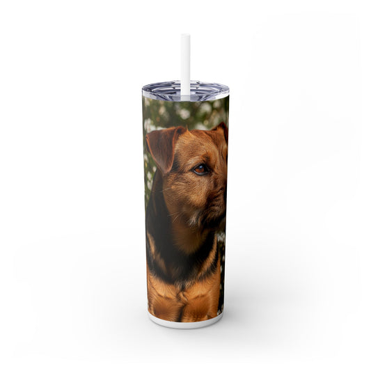 Tenterfield Terrier Skinny Tumbler with Straw, 20oz