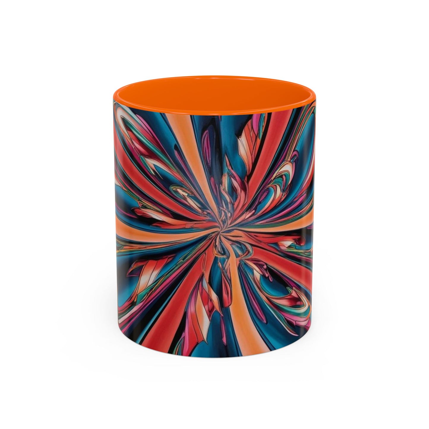 Optical Illusion Accent Mug – Ceramic Coffee Cup