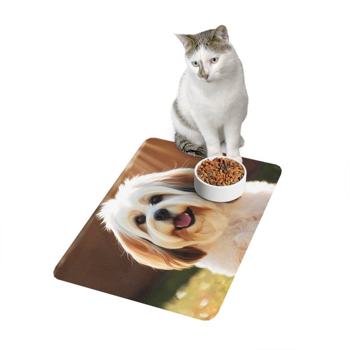 Pet Food Mat (12x18) - Lhasa Apso