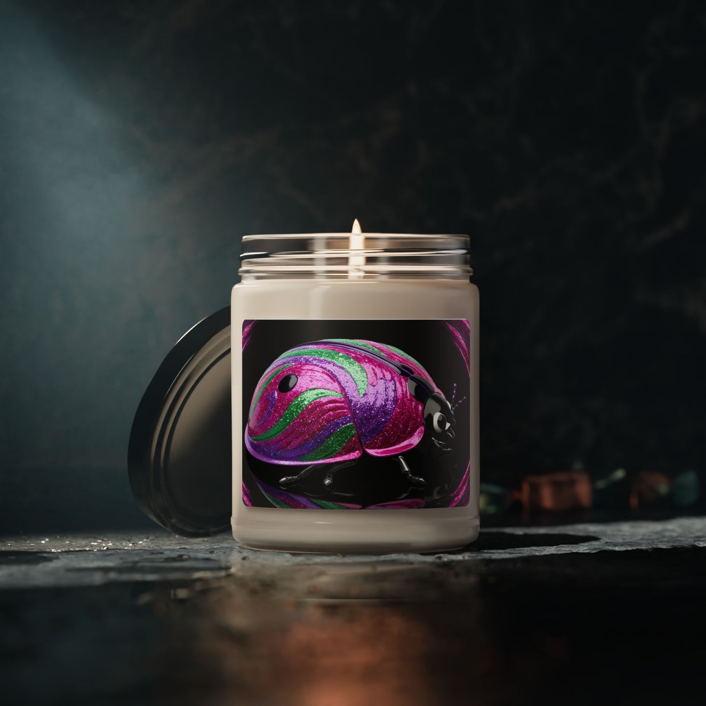 Psychedelic Ladybug- Scented Soy Candle, 9oz