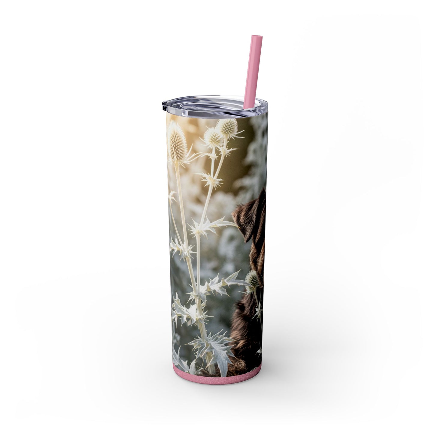 Affenpinscher Skinny Tumbler with Straw, 20oz