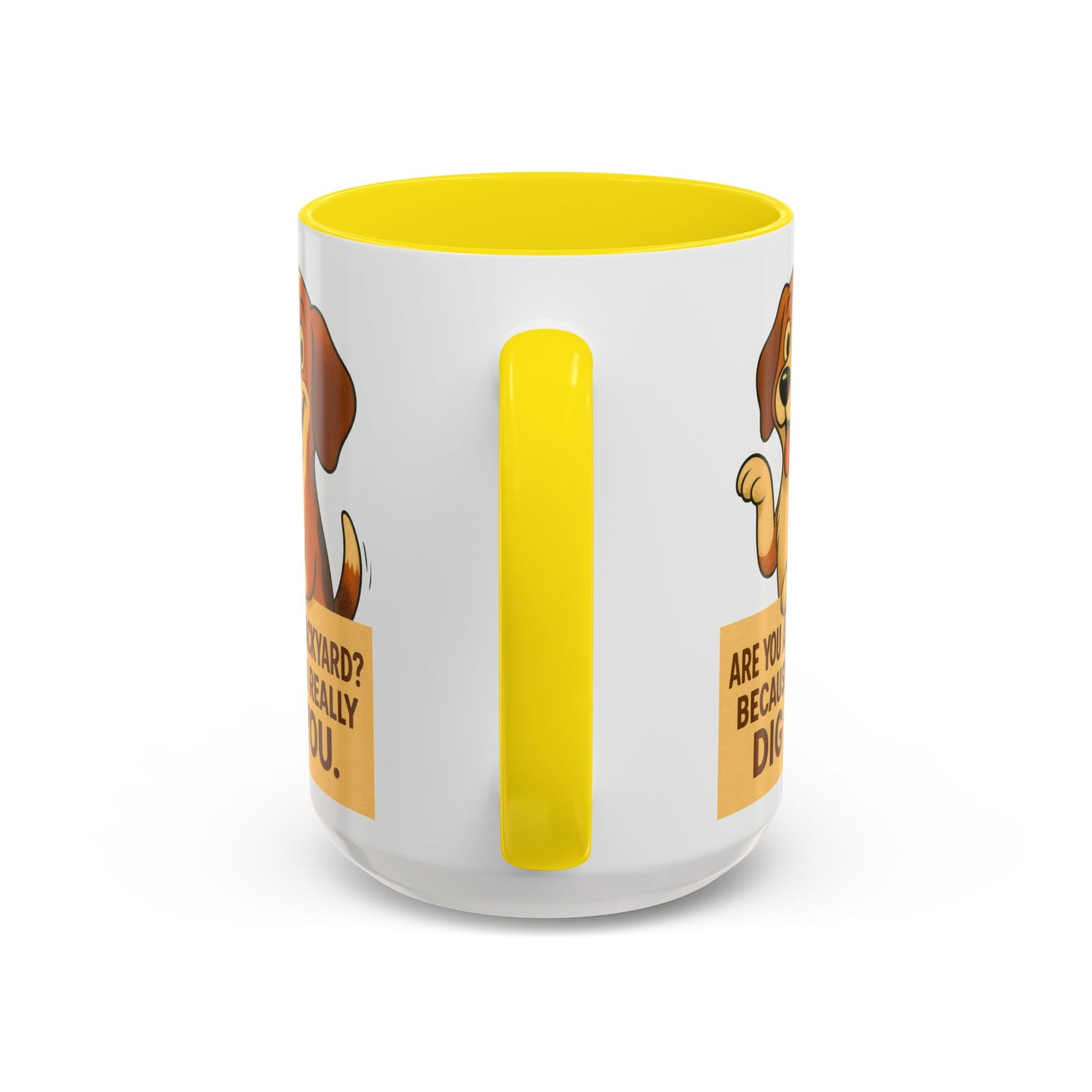 Backyard Dig Accent Coffee Mug - Perfect Gift for Dog Lovers