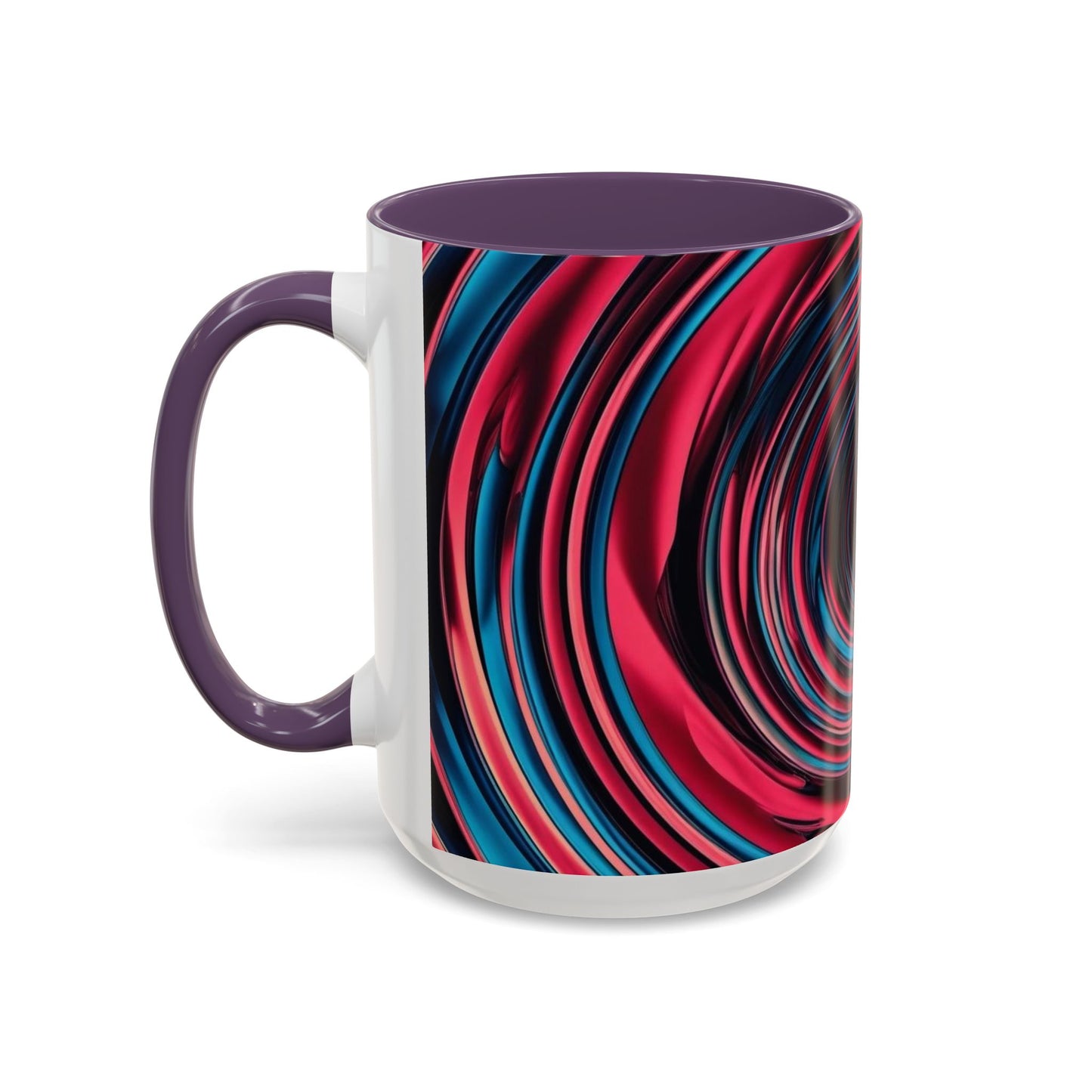 Optical Illusion Accent Mug – Ceramic Coffee Cup