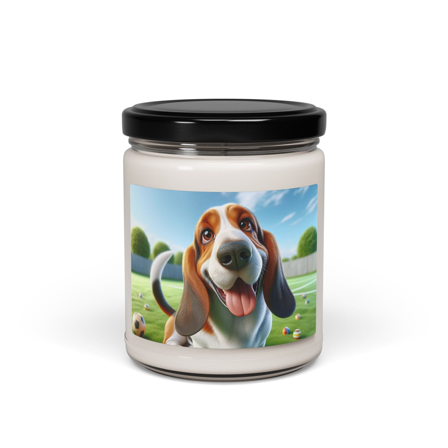 Basset Hound- Scented Soy Candle, 9oz