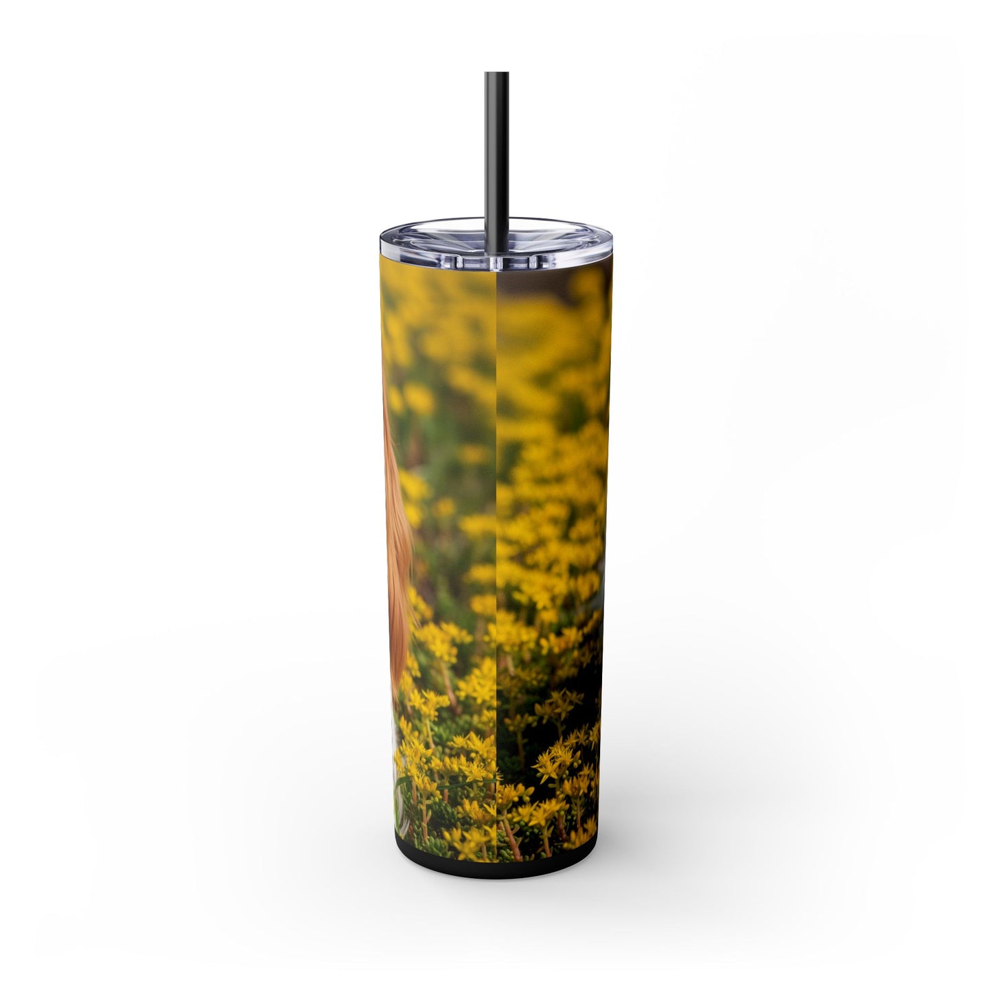 Skinny Tumbler with Straw – 20 oz Stainless Steel Cup
