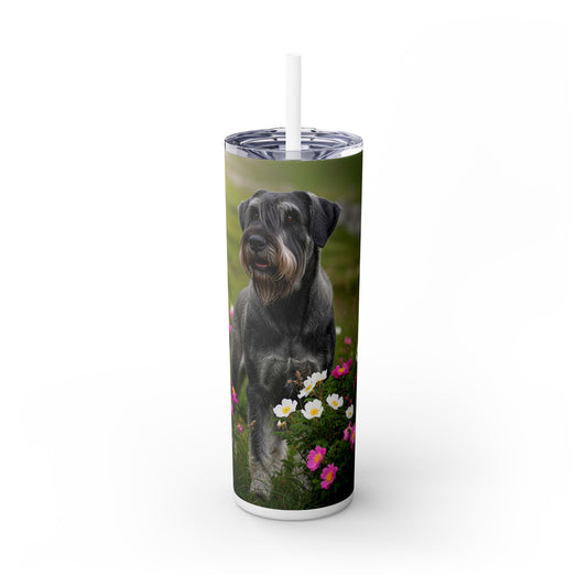 Giant Schnauzer Tumbler with Straw, 20oz