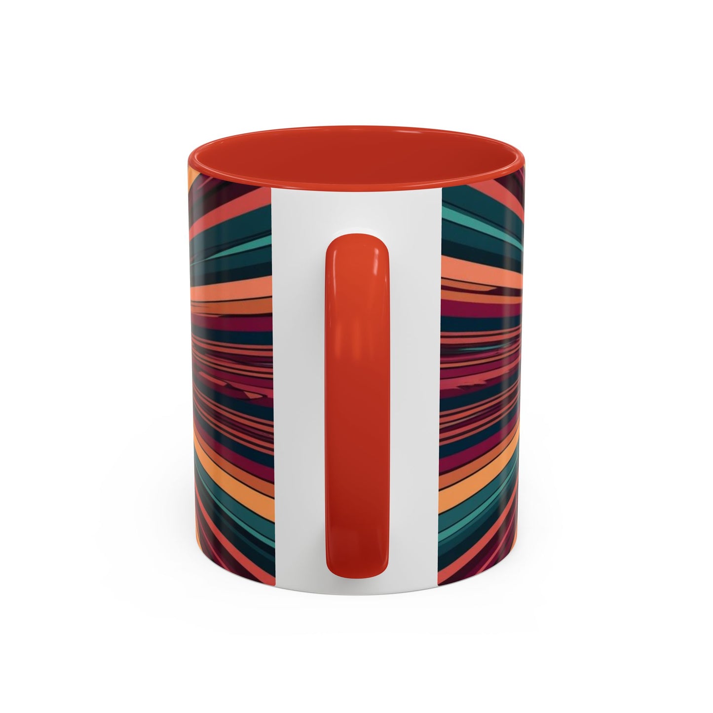 Optical Illusion Accent Mug – Ceramic Coffee Cup