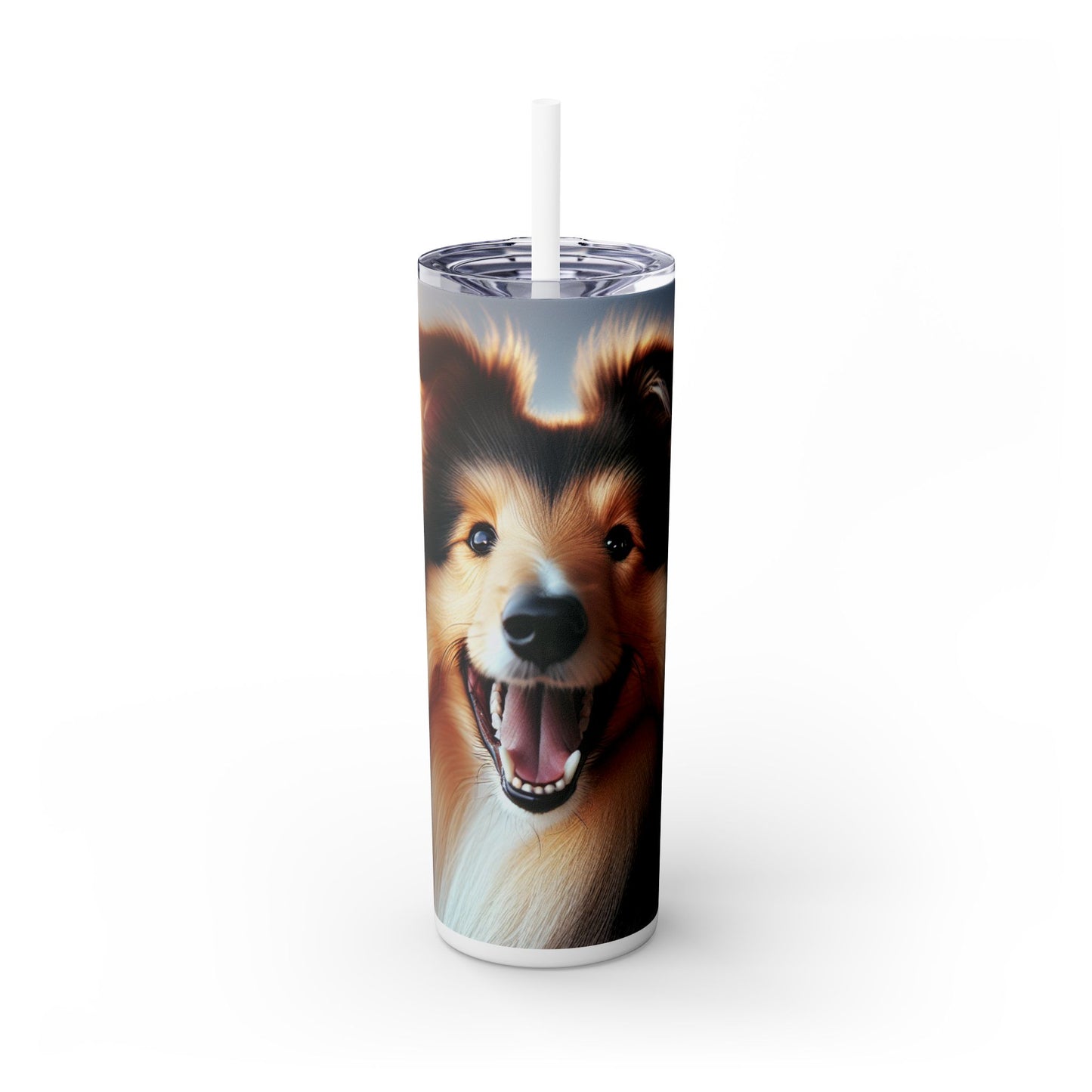Vaso Collie con pajita, 20 oz