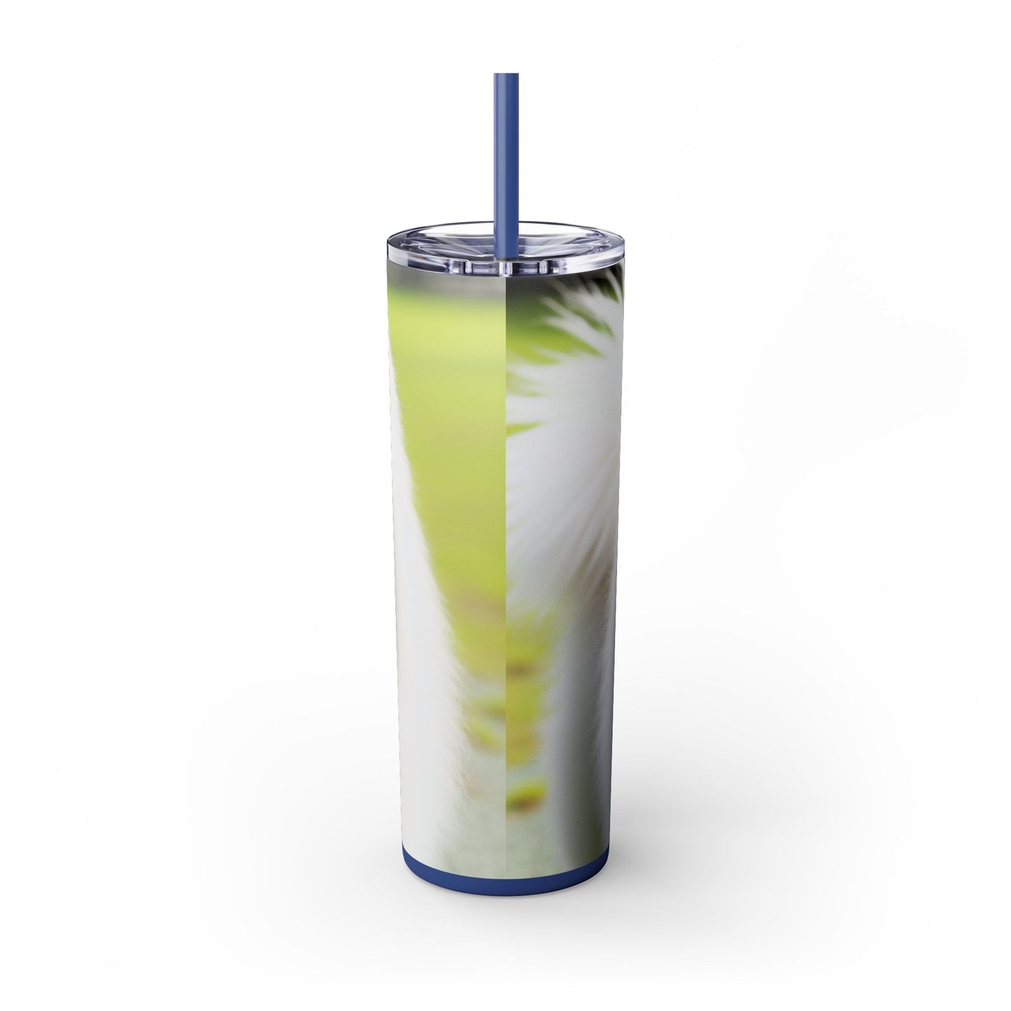 Samoyed Skinny Tumbler with Straw, 20oz