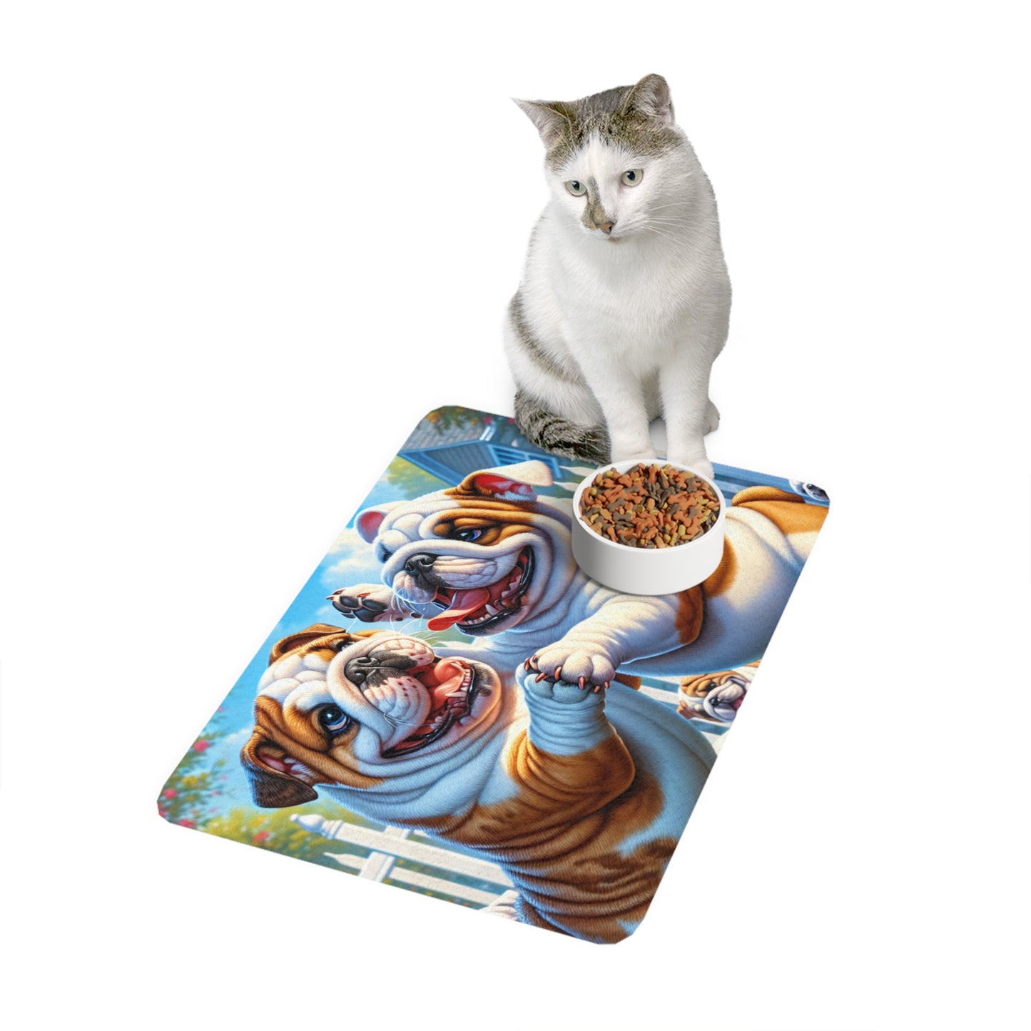 Pet Food Mat (12x18) - English Bulldog