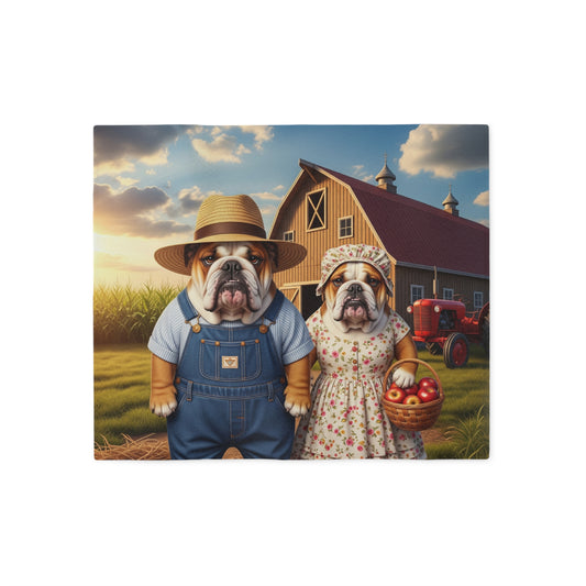 Bulldog Sweatshirt Blanket