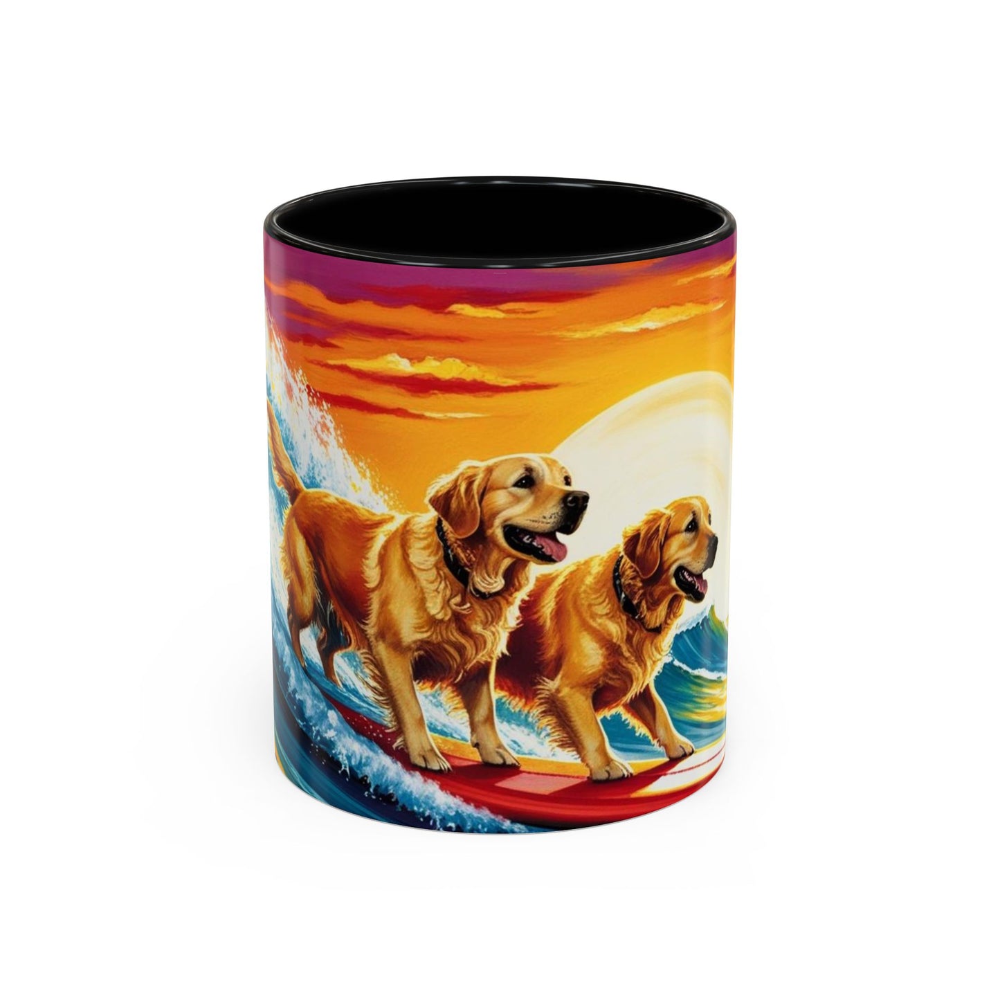 Taza de café con detalles de Surf Dogs: el regalo perfecto para los amantes de los perros
