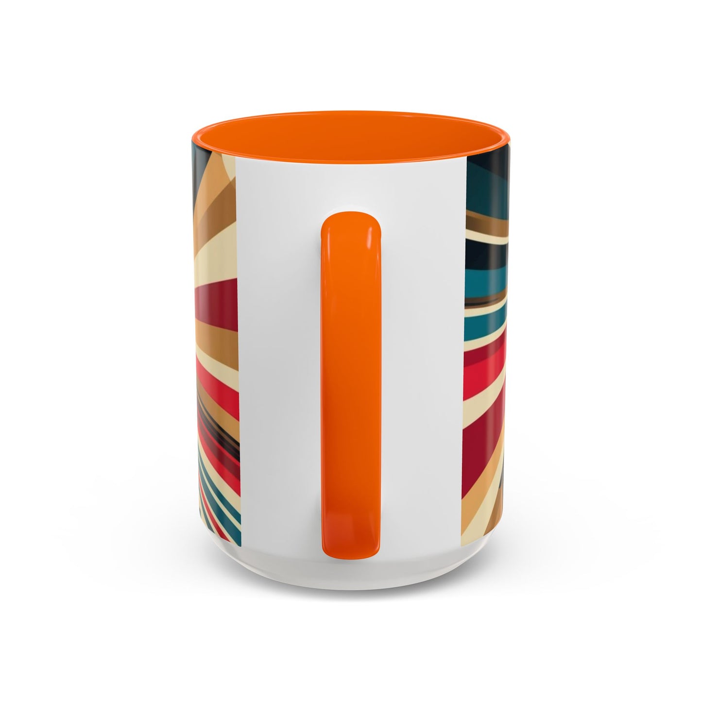 Optical Illusion Accent Mug – Ceramic Coffee Cup