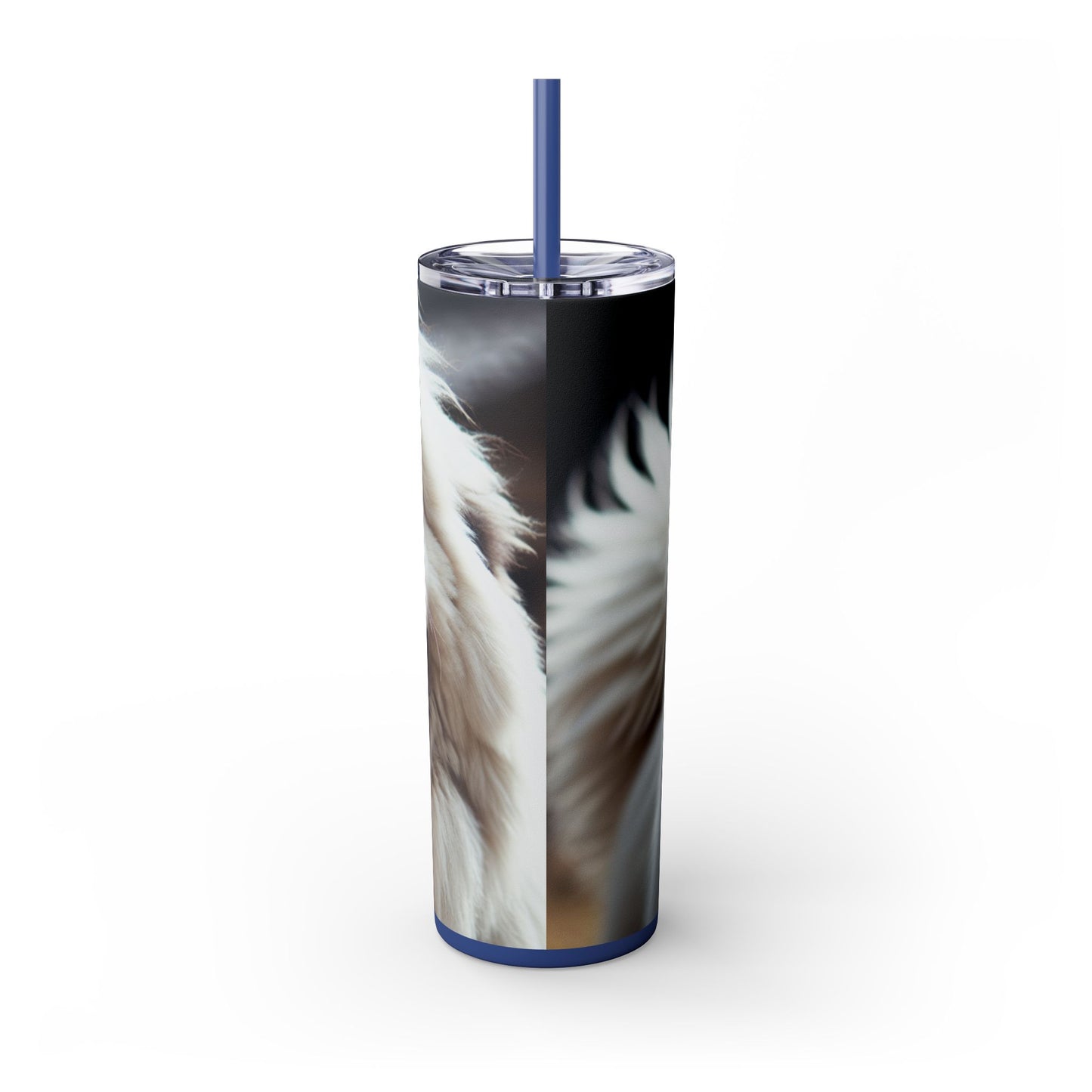 Tatra Shepherd Dog Skinny Tumbler with Straw, 20oz