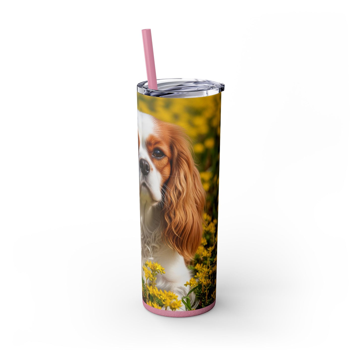 Skinny Tumbler with Straw – 20 oz Stainless Steel Cup