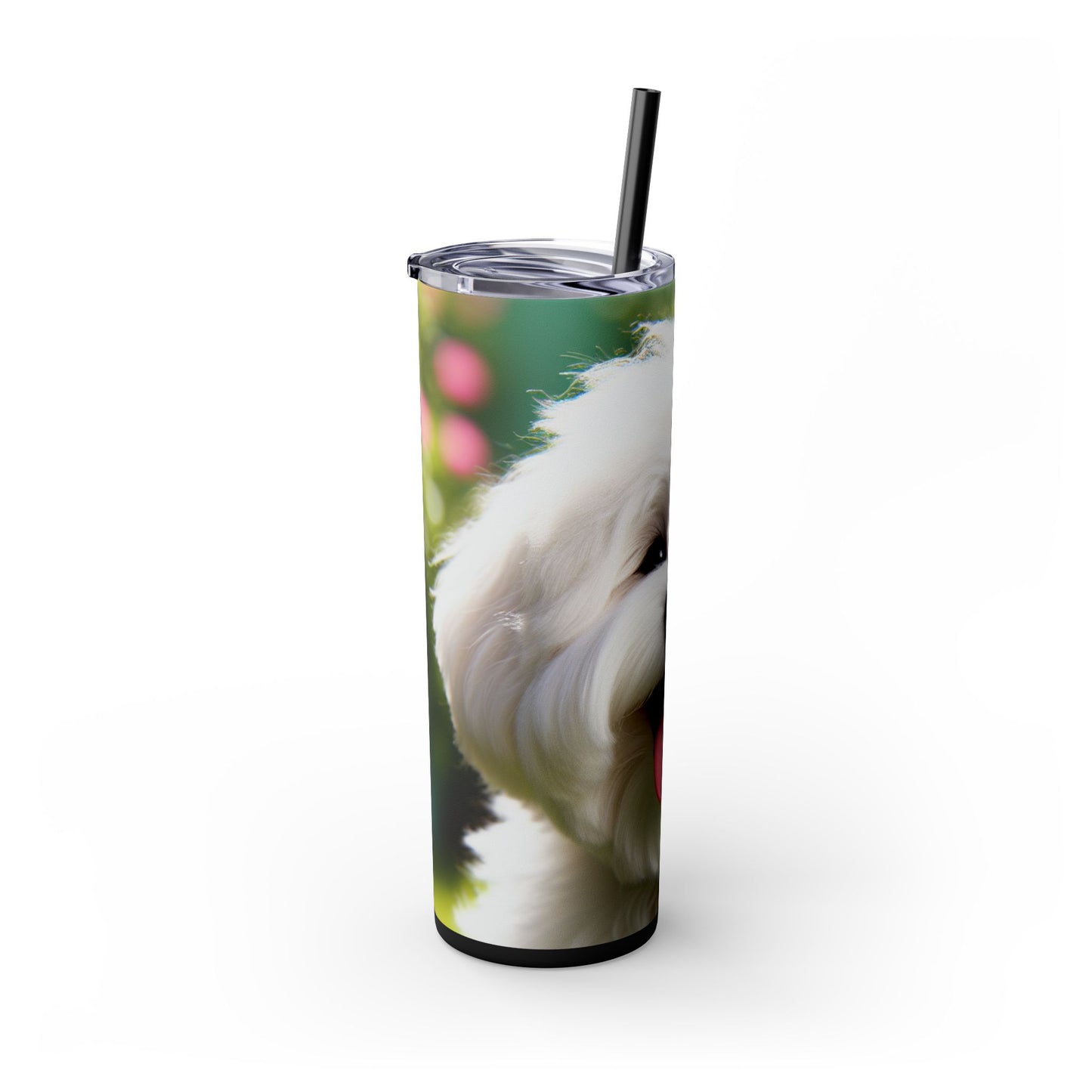 Skinny Tumbler with Straw – 20 oz Stainless Steel Cup