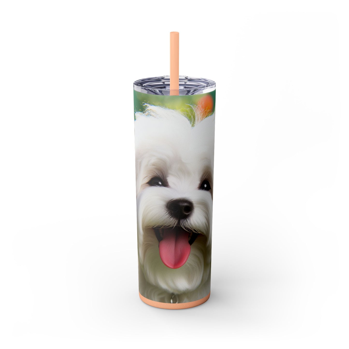 Skinny Tumbler with Straw – 20 oz Stainless Steel Cup
