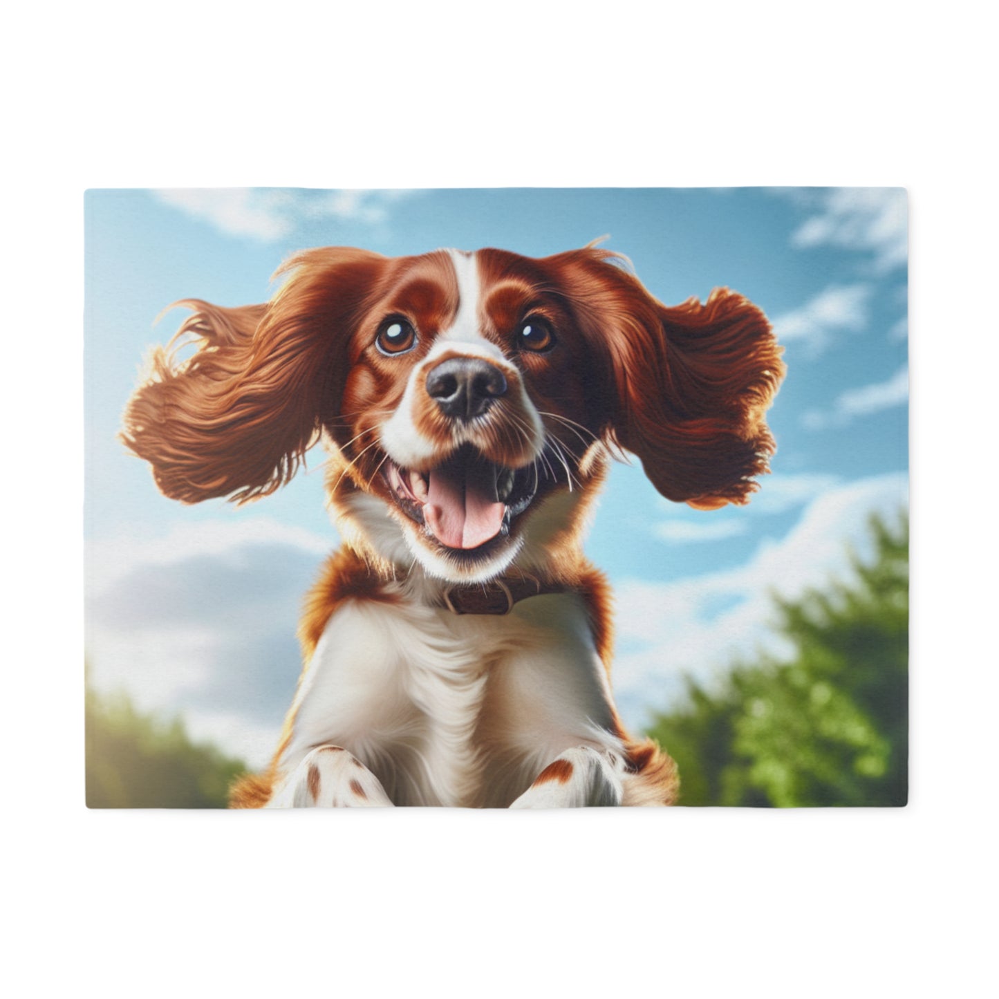 Welsh Springer Spaniel Sweatshirt Blanket