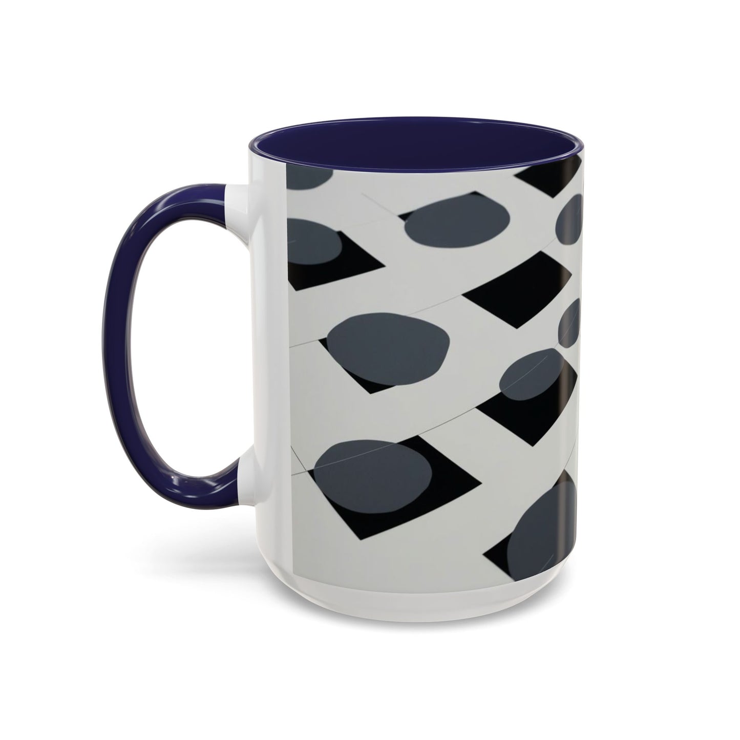 Optical Illusion Accent Mug – Ceramic Coffee Cup