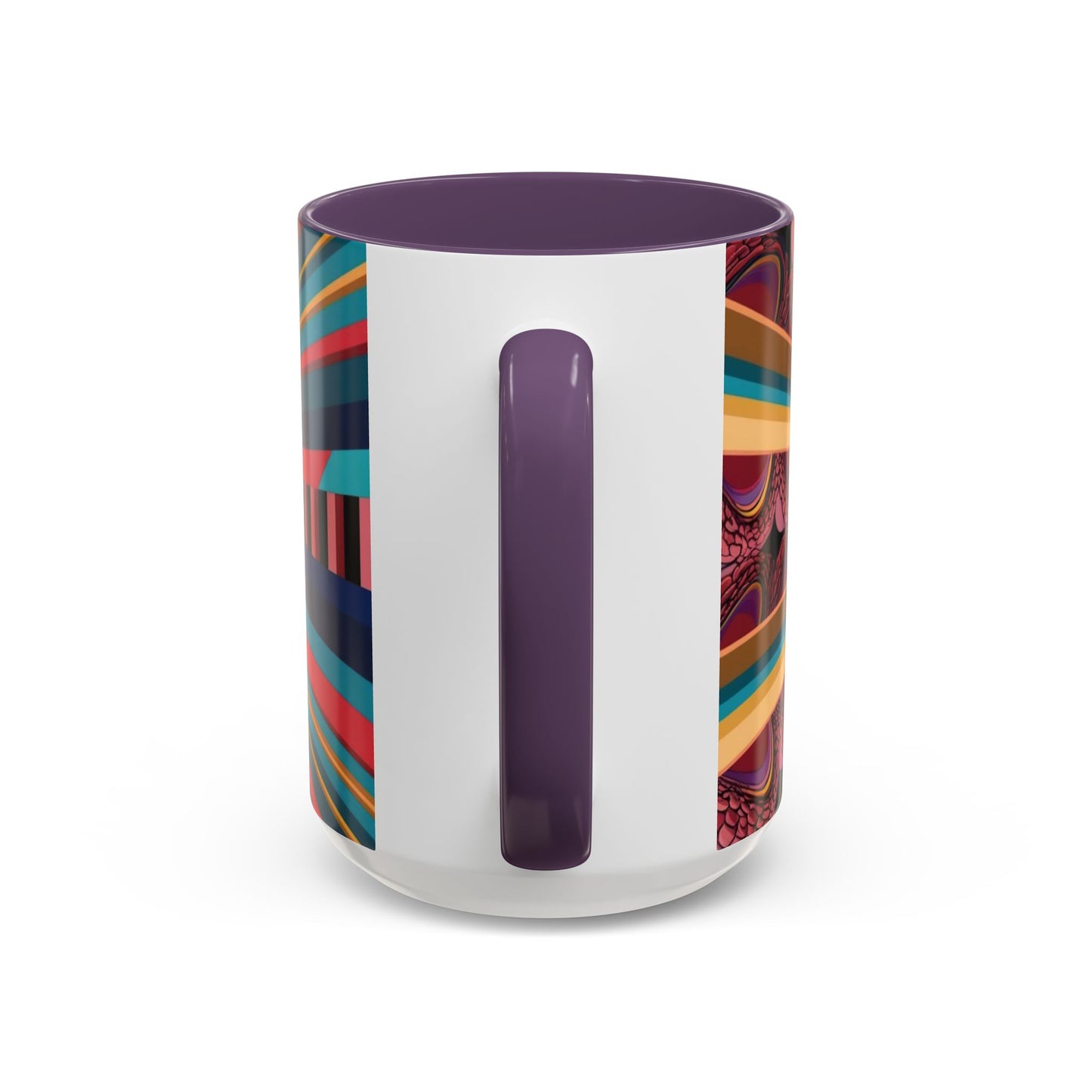 Optical Illusion Accent Mug – Ceramic Coffee Cup