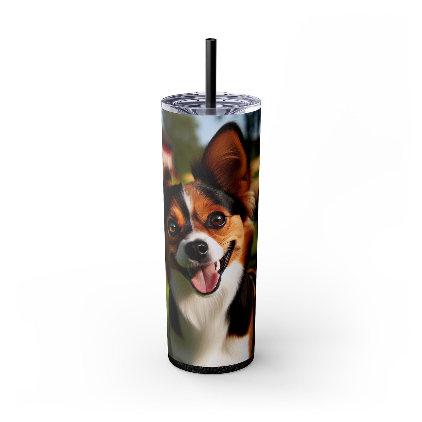 Skinny Tumbler with Straw – 20 oz Stainless Steel Cup