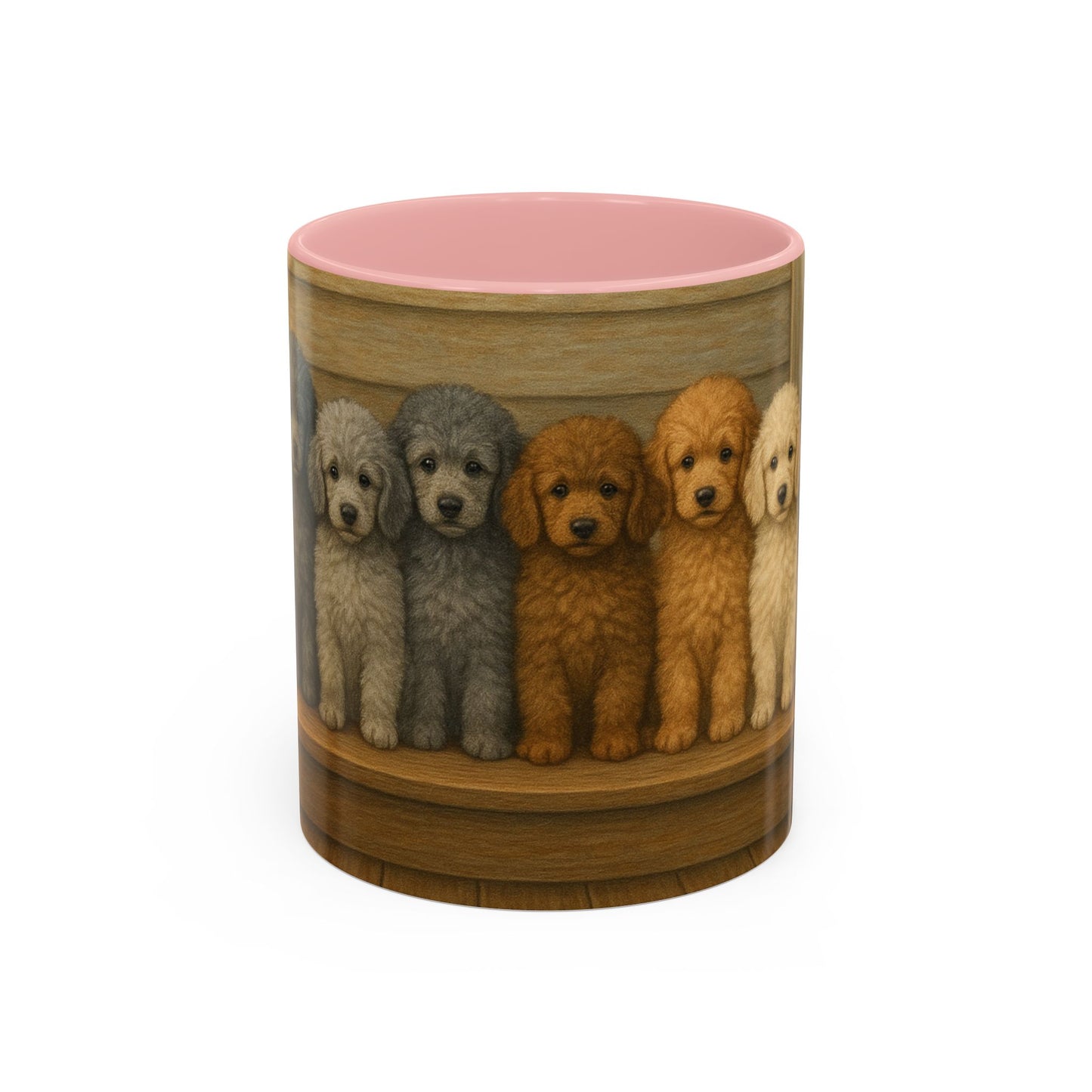 Mug à café décoratif avec motif chiots caniches - Cadeau idéal pour les amoureux des chiens