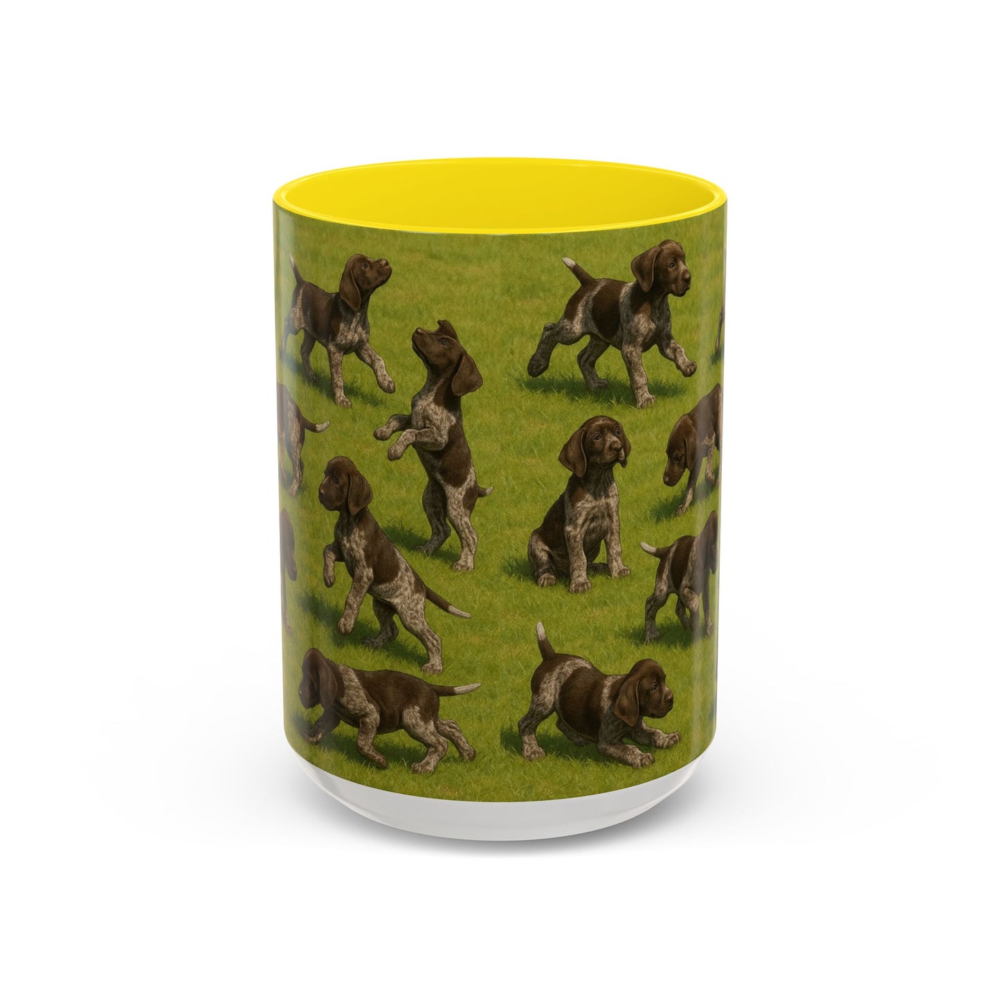 German Shorthaired Pointer puppies Accent Coffee Mug - Perfect Gift for Dog Lovers