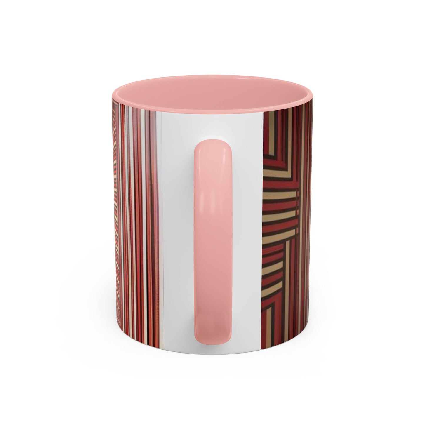Optical Illusion Accent Mug – Ceramic Coffee Cup